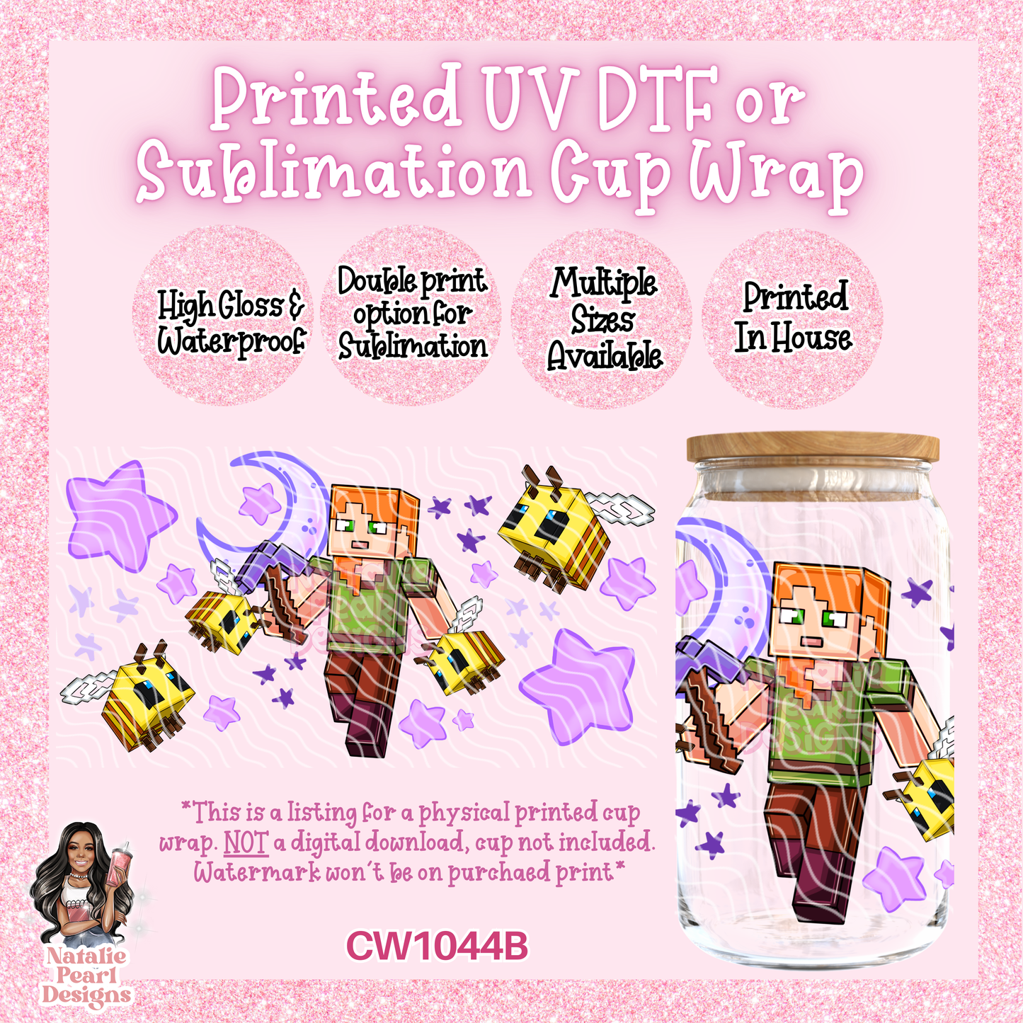 CW1044B UV DTF/SUB Cup Wrap