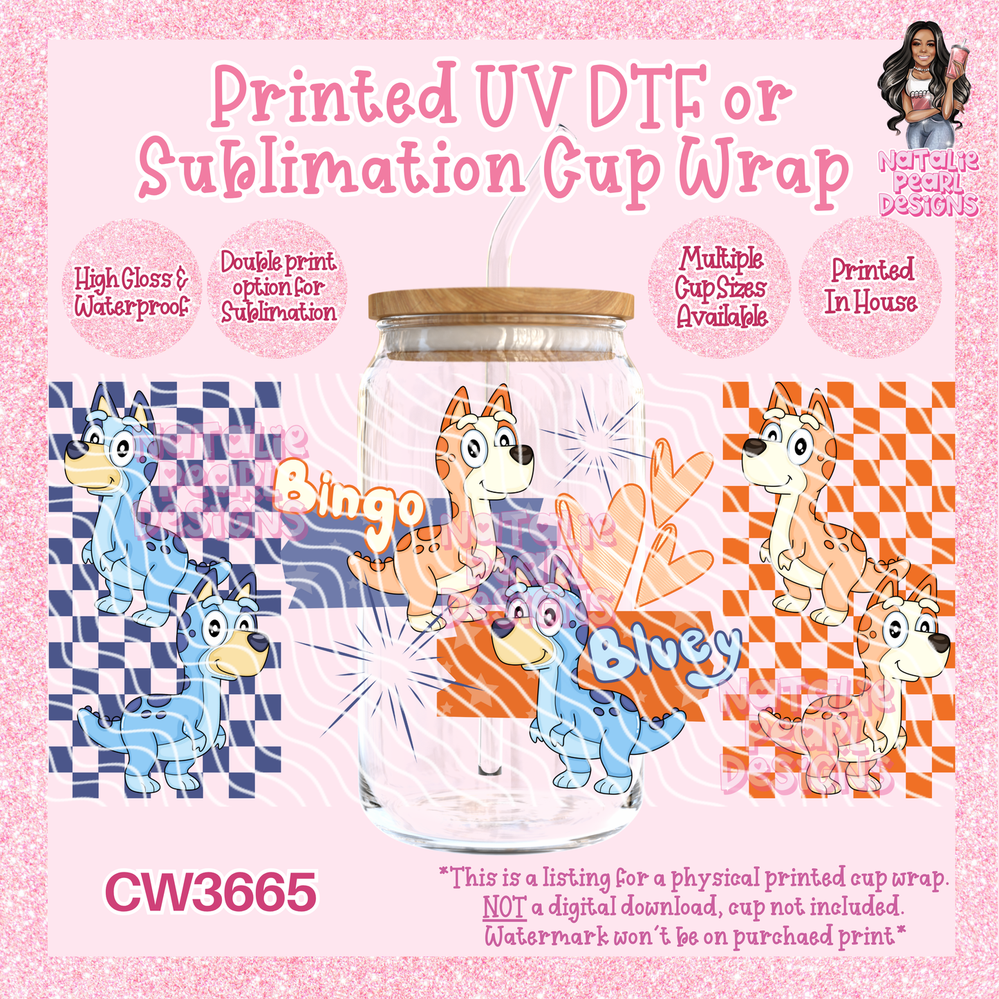 CW3665 UV DTF/SUB Cup Wraps