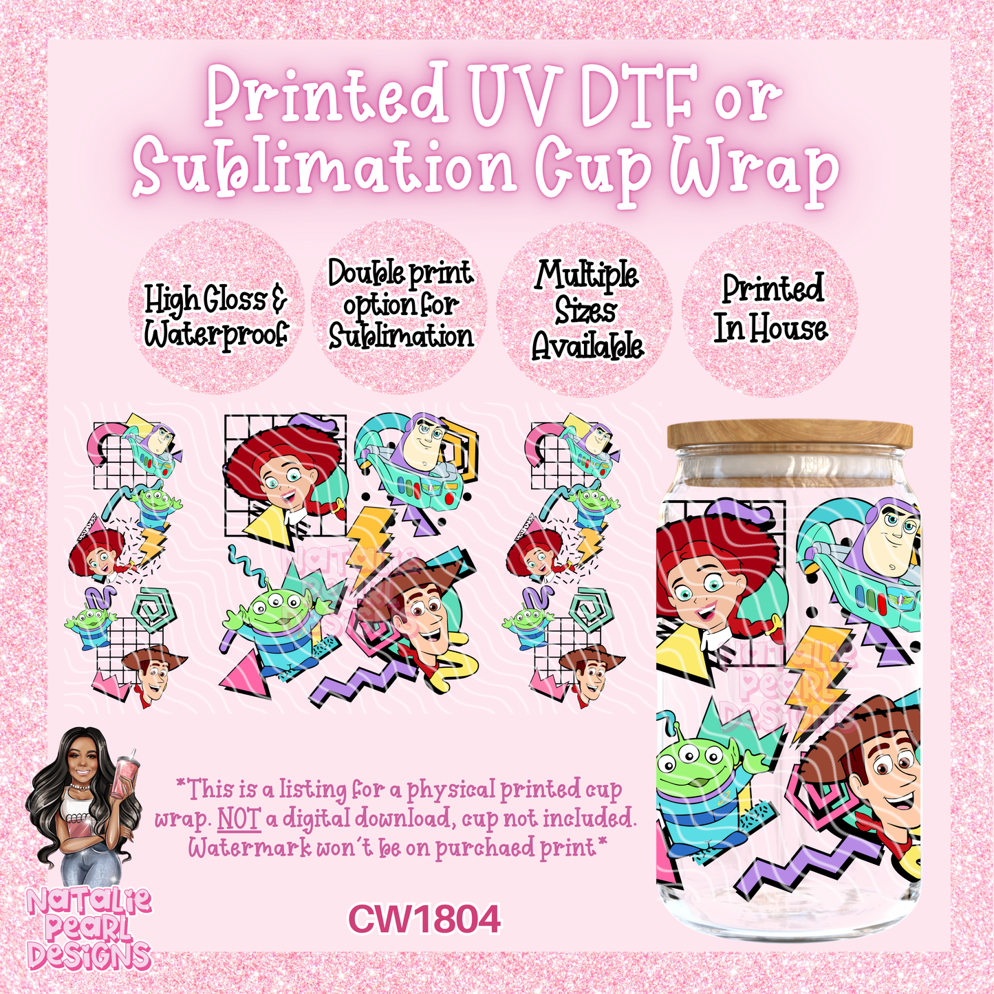 CW1804 UV DTF/SUB Cup Wraps