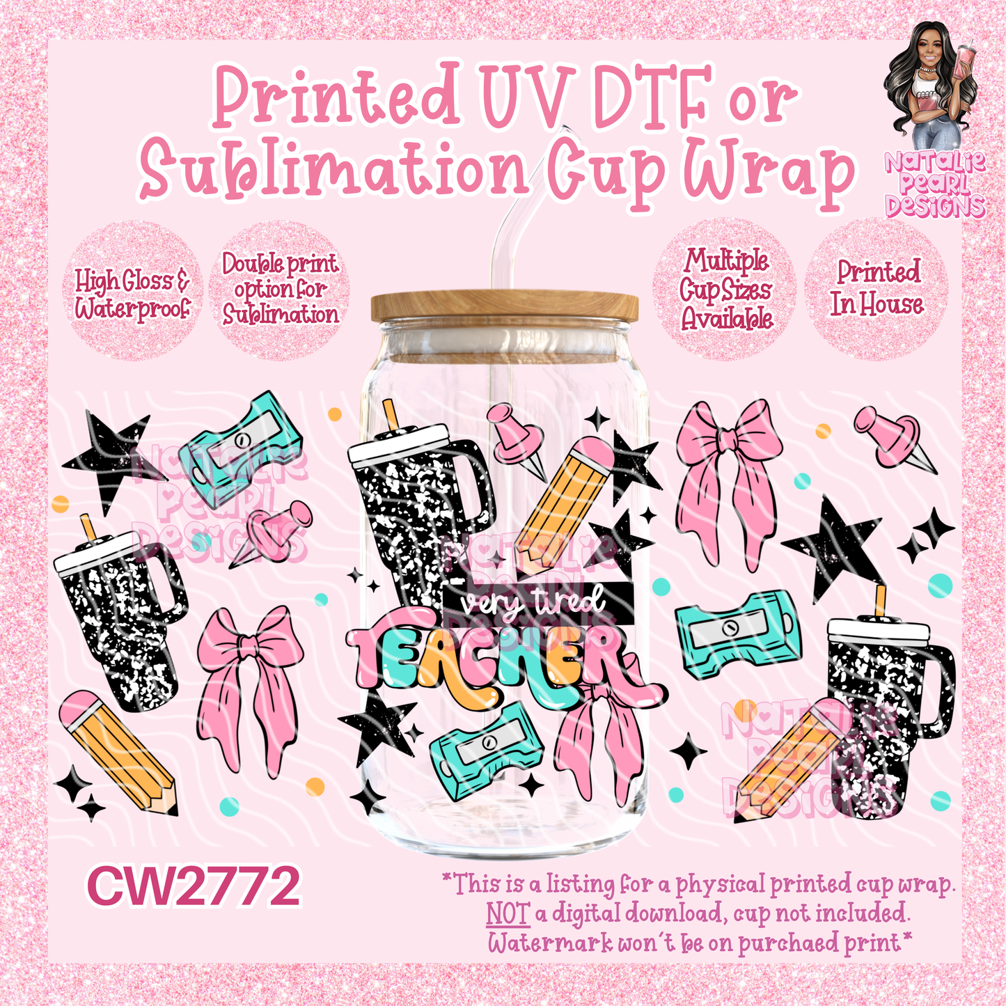 CW2772 UV DTF/SUB Cup Wraps