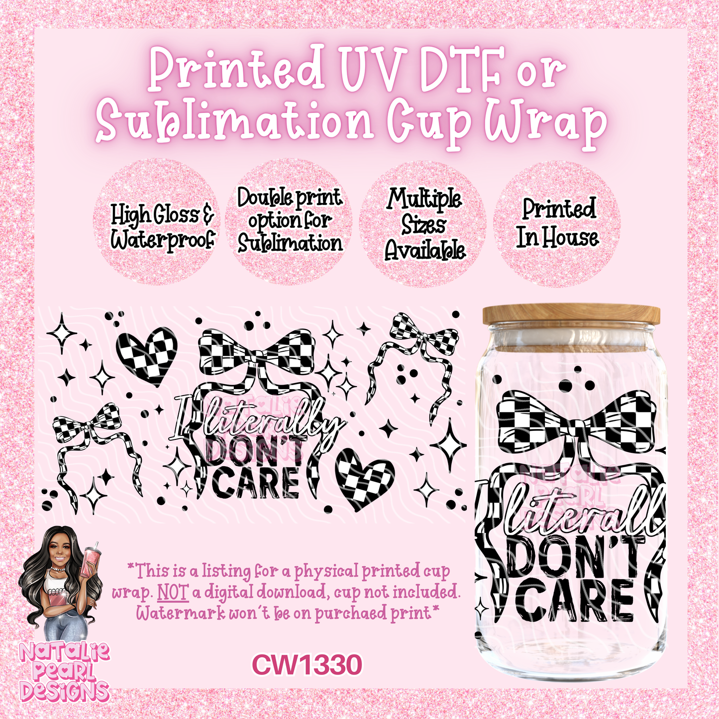 CW1330 UV DTF/SUB Cup Wrap