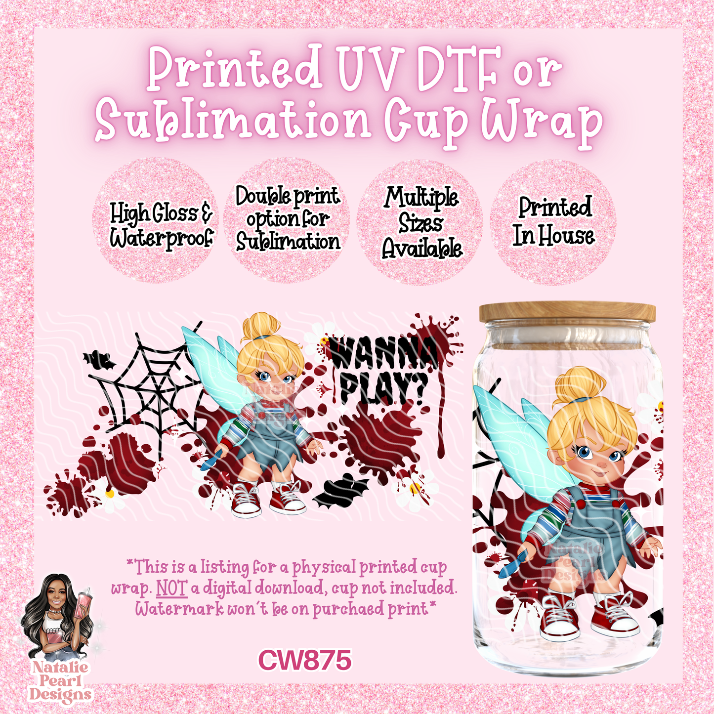 CW875 UV DTF/SUB Cup Wrap