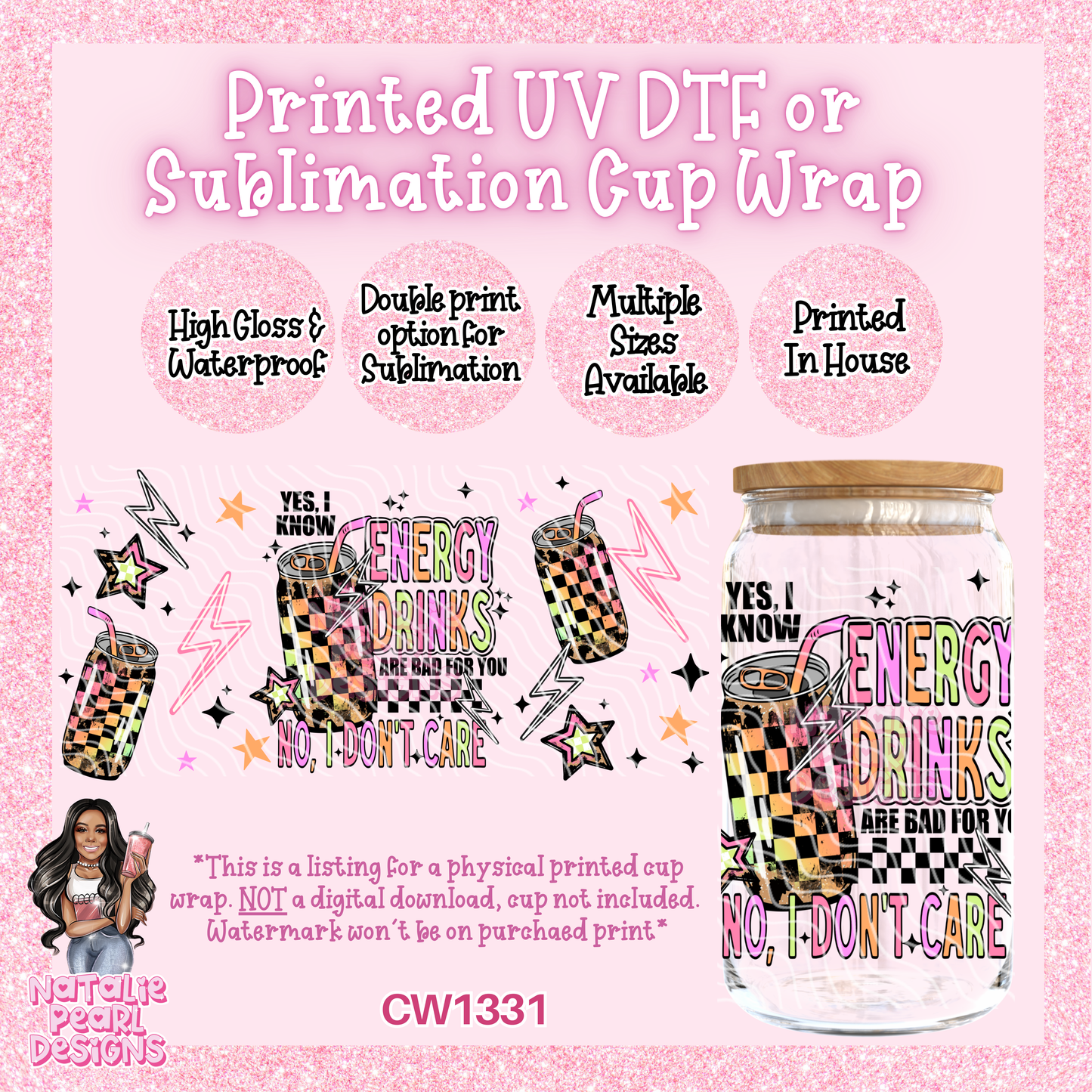CW1331 UV DTF/SUB Cup Wrap