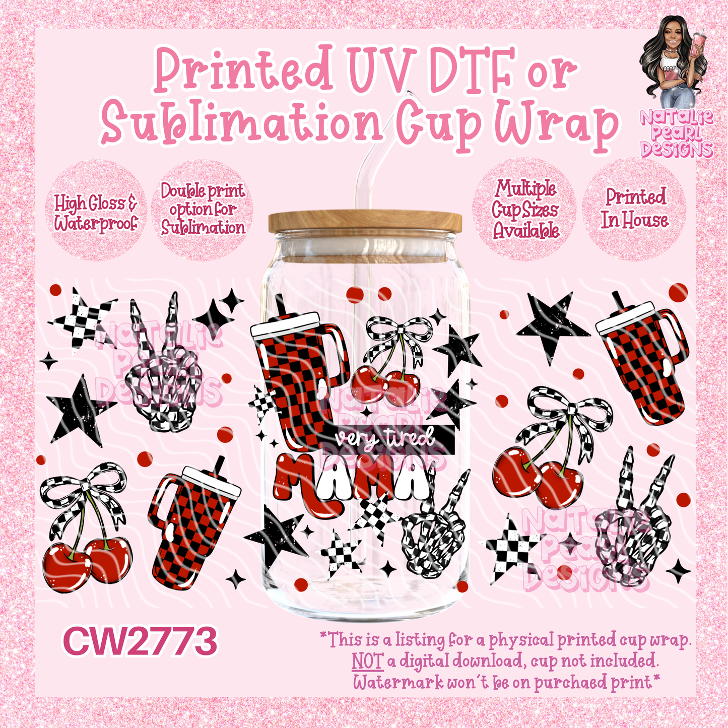 CW2773 UV DTF/SUB Cup Wraps
