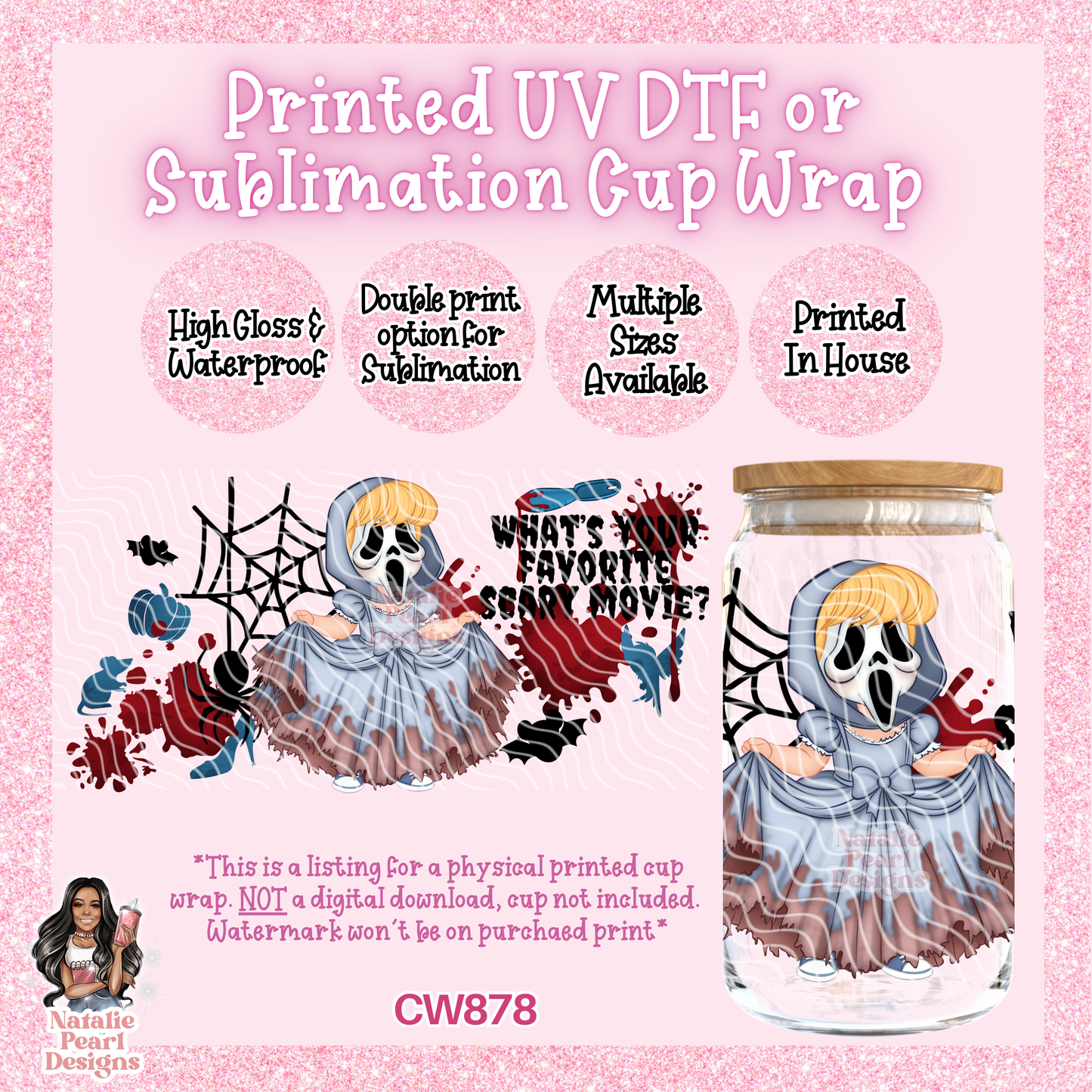 CW878 UV DTF/SUB Cup Wrap
