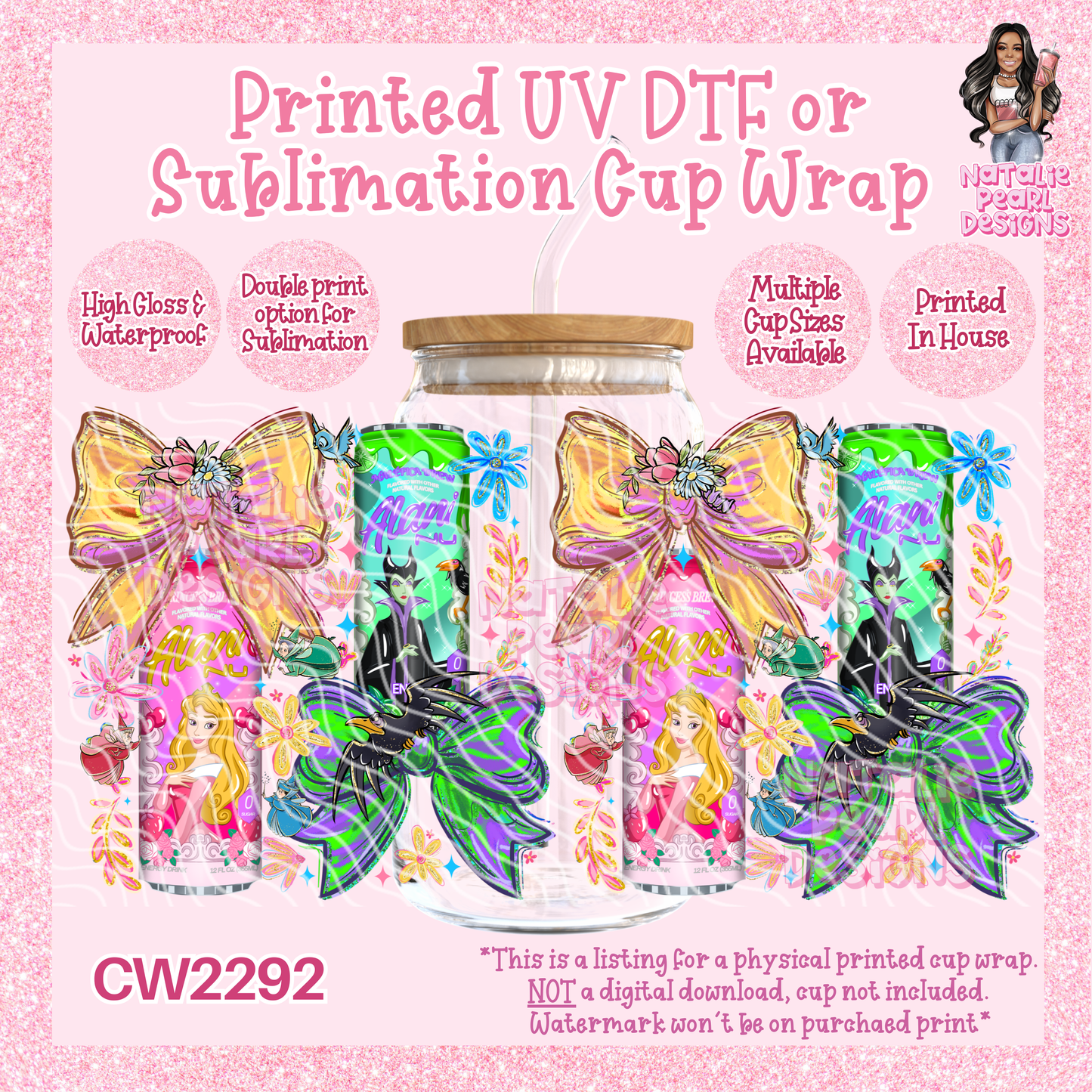 CW2292 UV DTF/SUB Cup Wraps