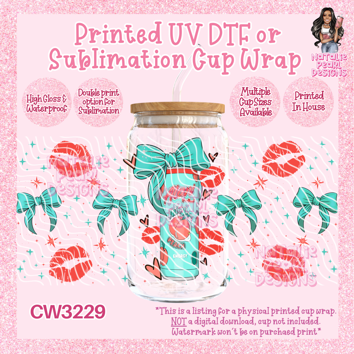 CW3229 UV DTF/SUB Cup Wraps