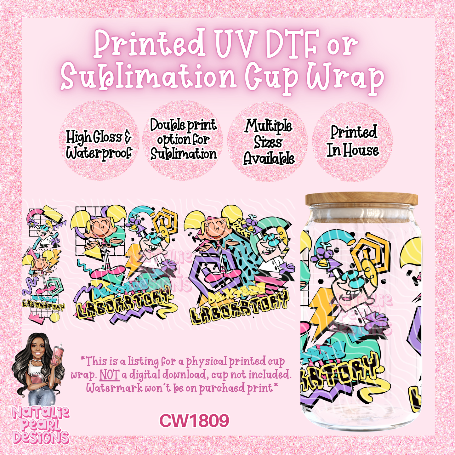 CW1809 UV DTF/SUB Cup Wraps