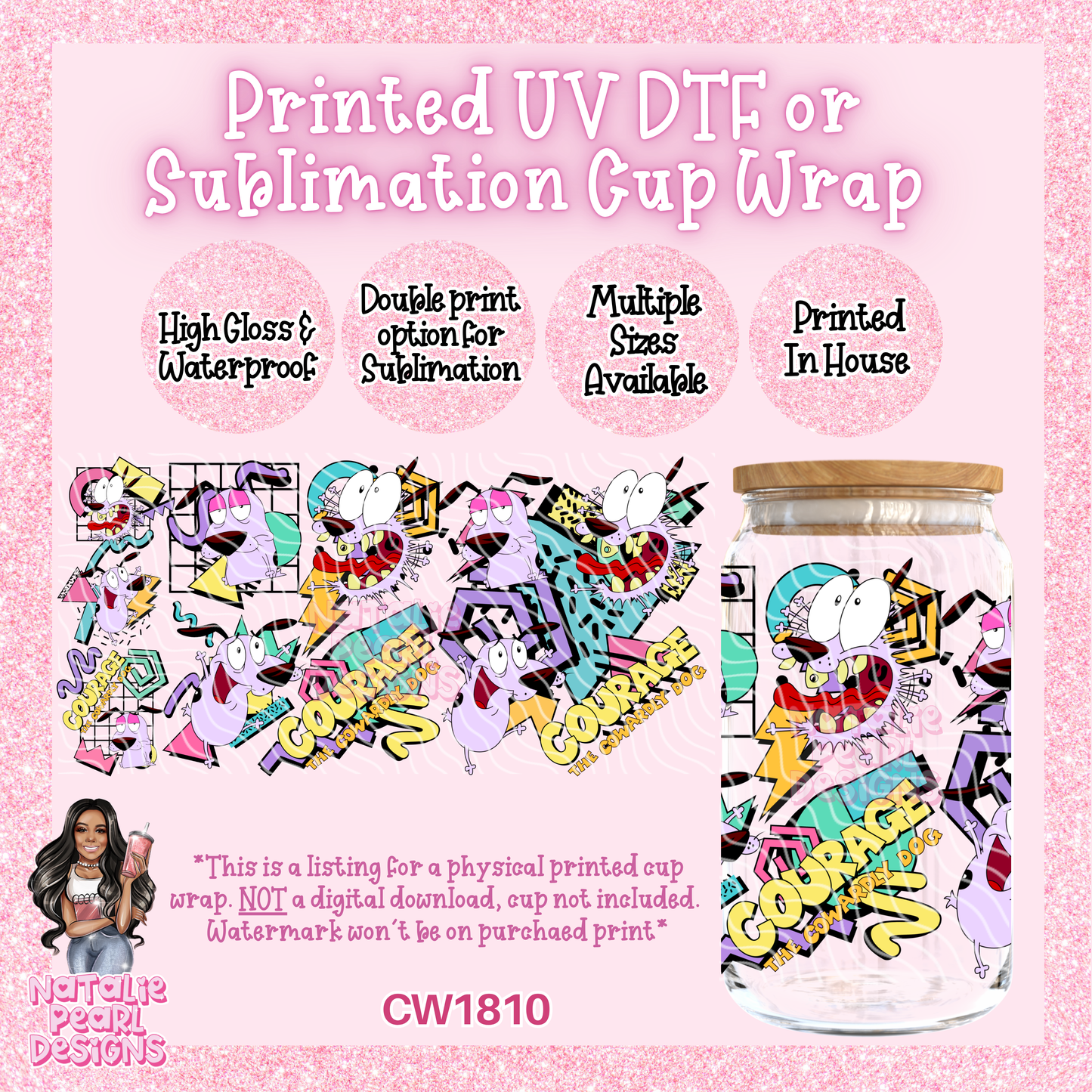 CW1810 UV DTF/SUB Cup Wraps