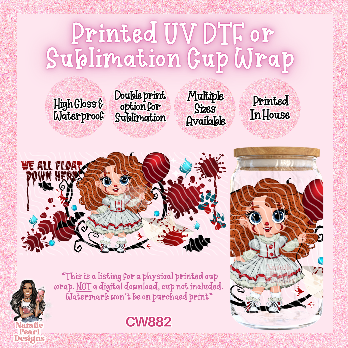 CW882 UV DTF/SUB Cup Wrap