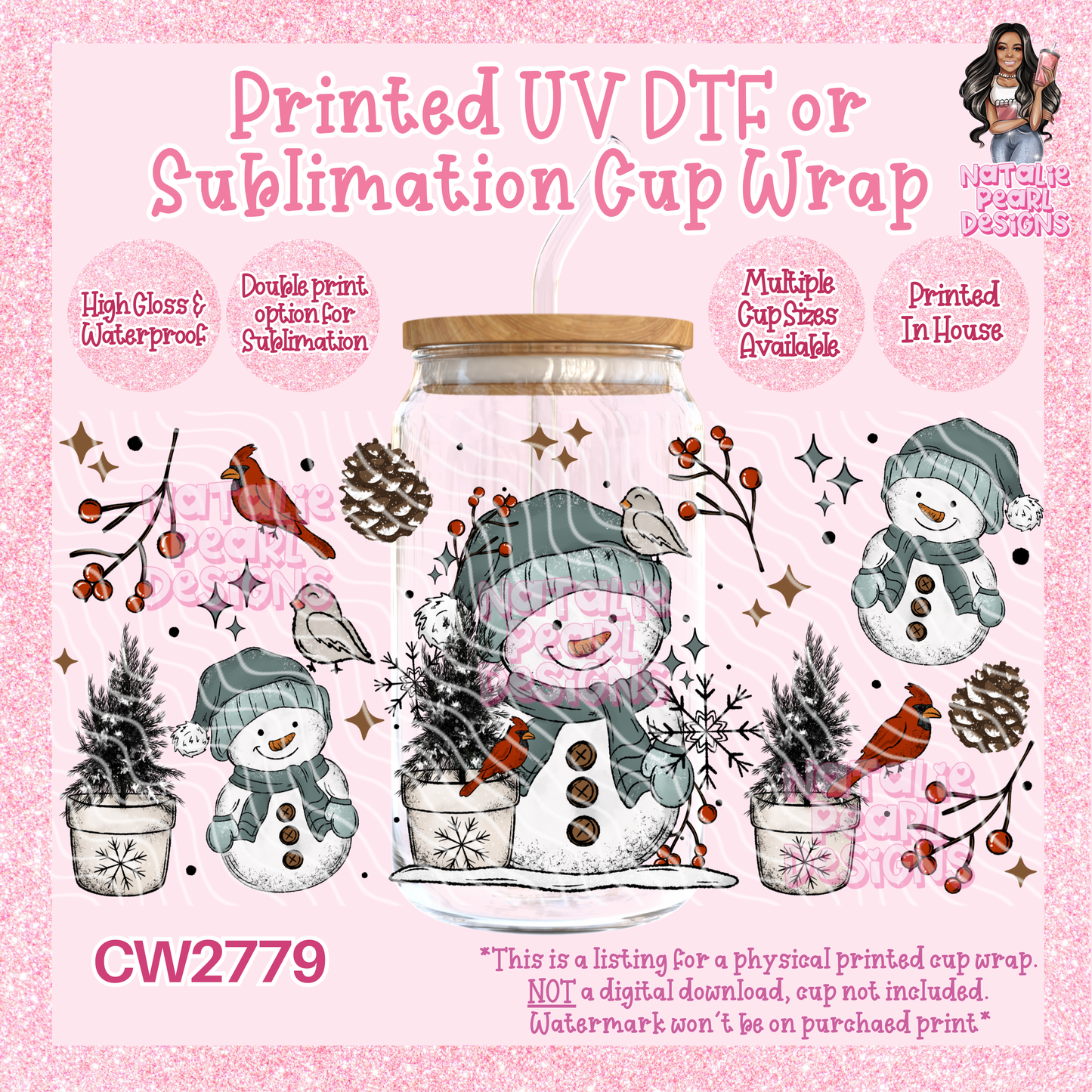 CW2779 UV DTF/SUB Cup Wraps