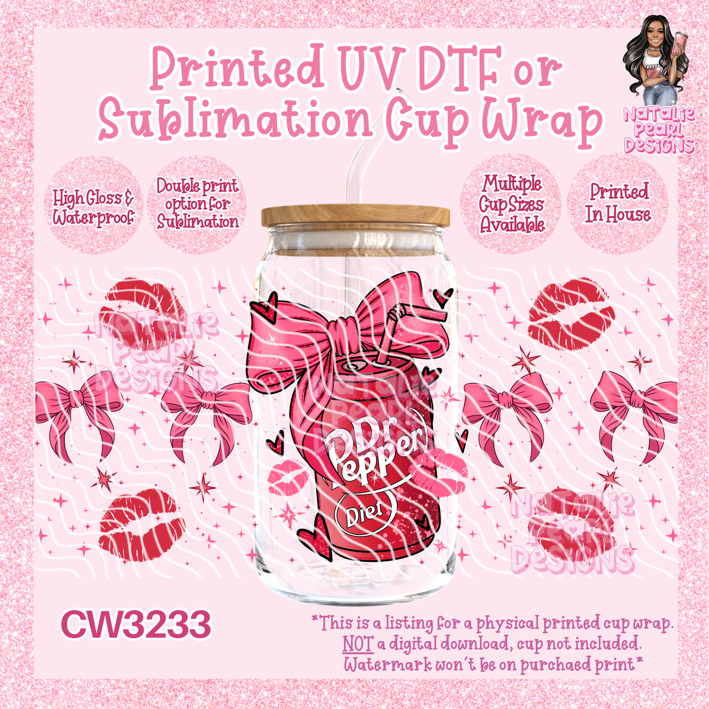 CW3233 UV DTF/SUB Cup Wraps