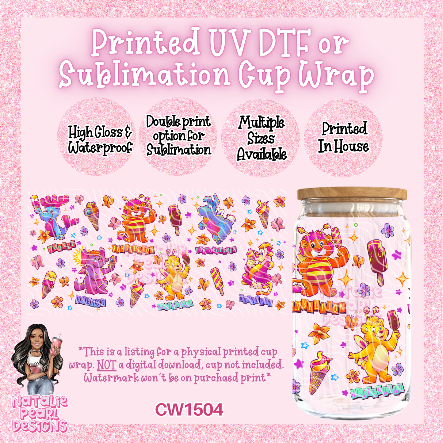 CW1504 UV DTF/SUB Cup Wrap