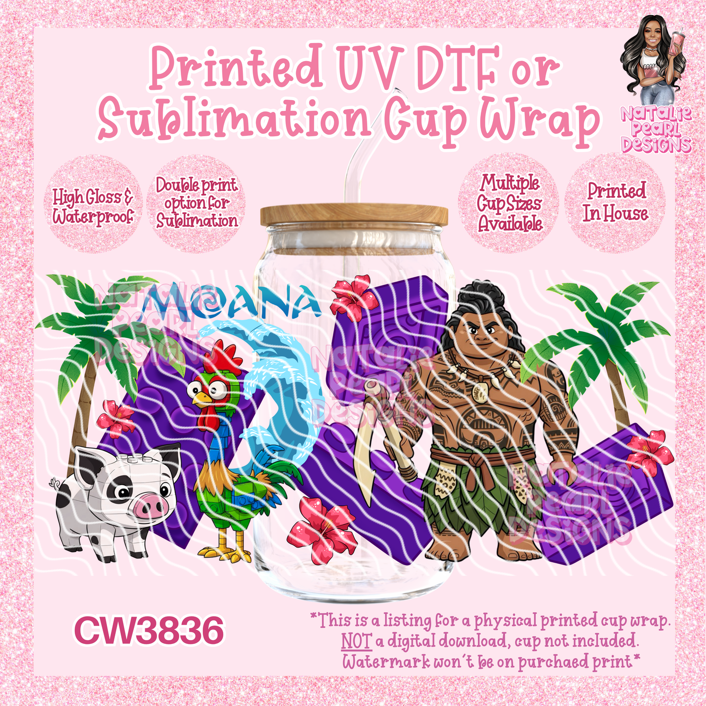 CW3836 UV DTF/SUB Cup Wraps