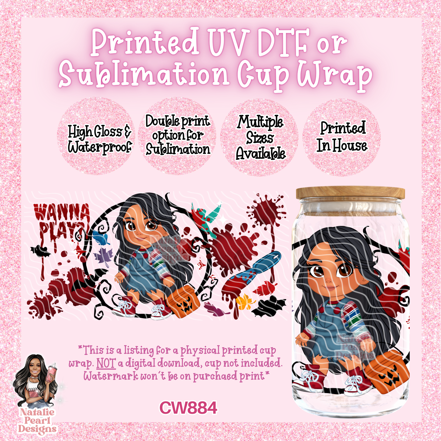 CW884 UV DTF/SUB Cup Wrap