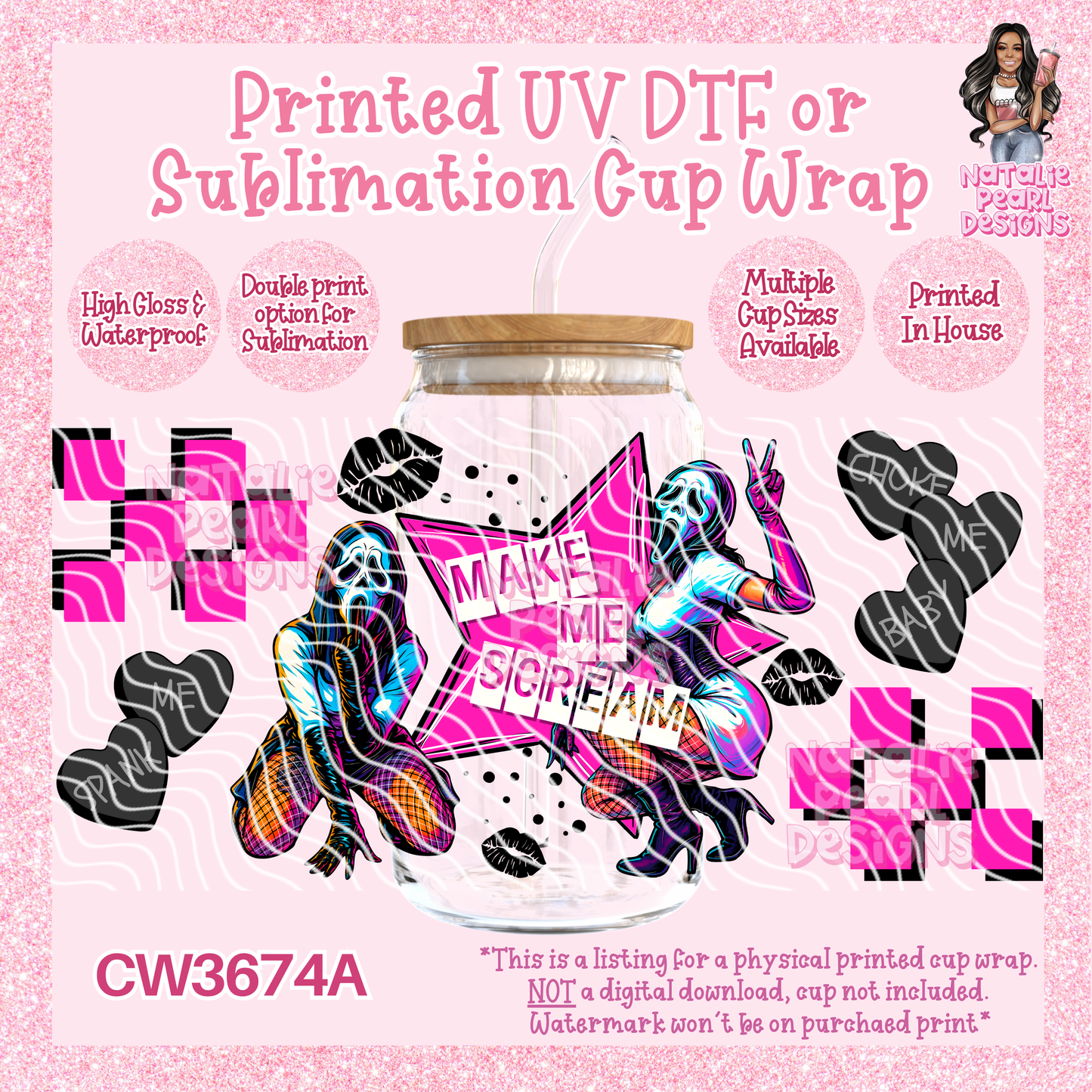 CW3674A UV DTF/SUB Cup Wraps
