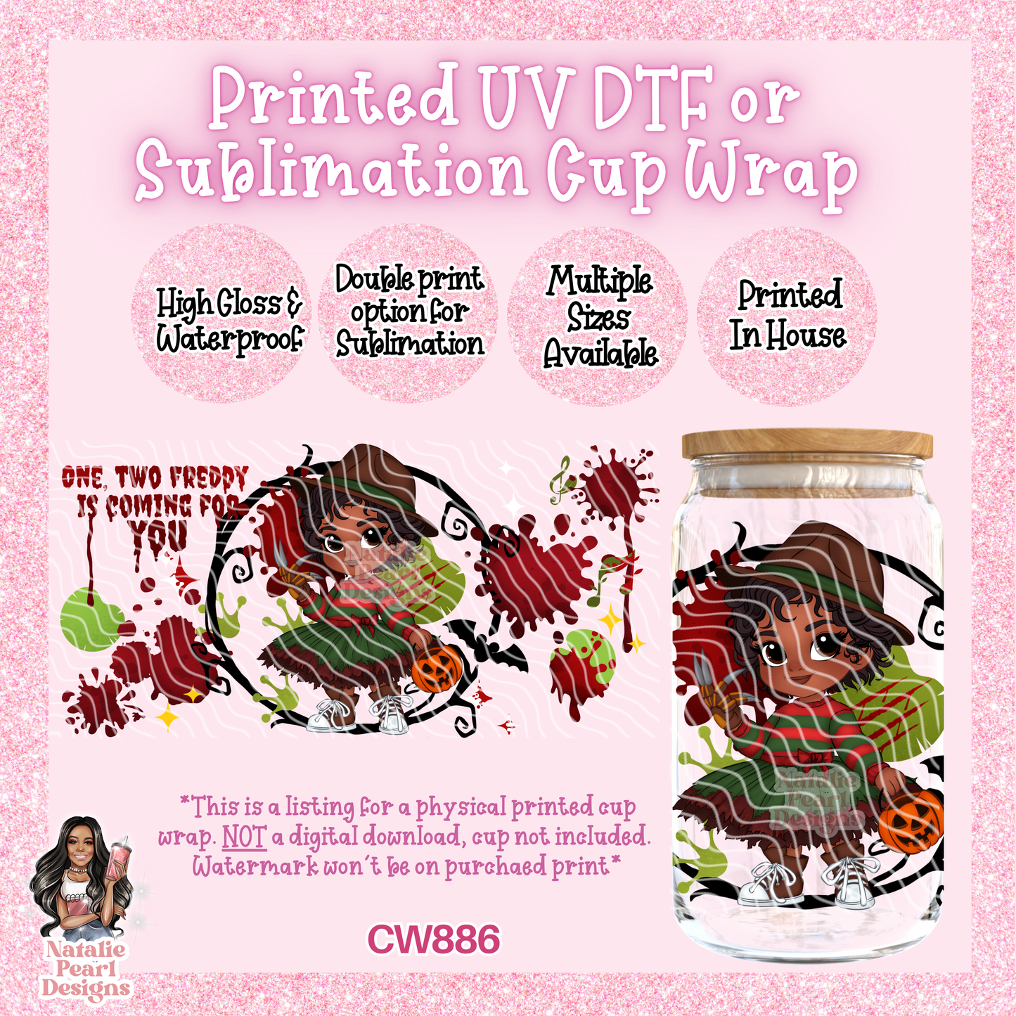 CW886 UV DTF/SUB Cup Wrap