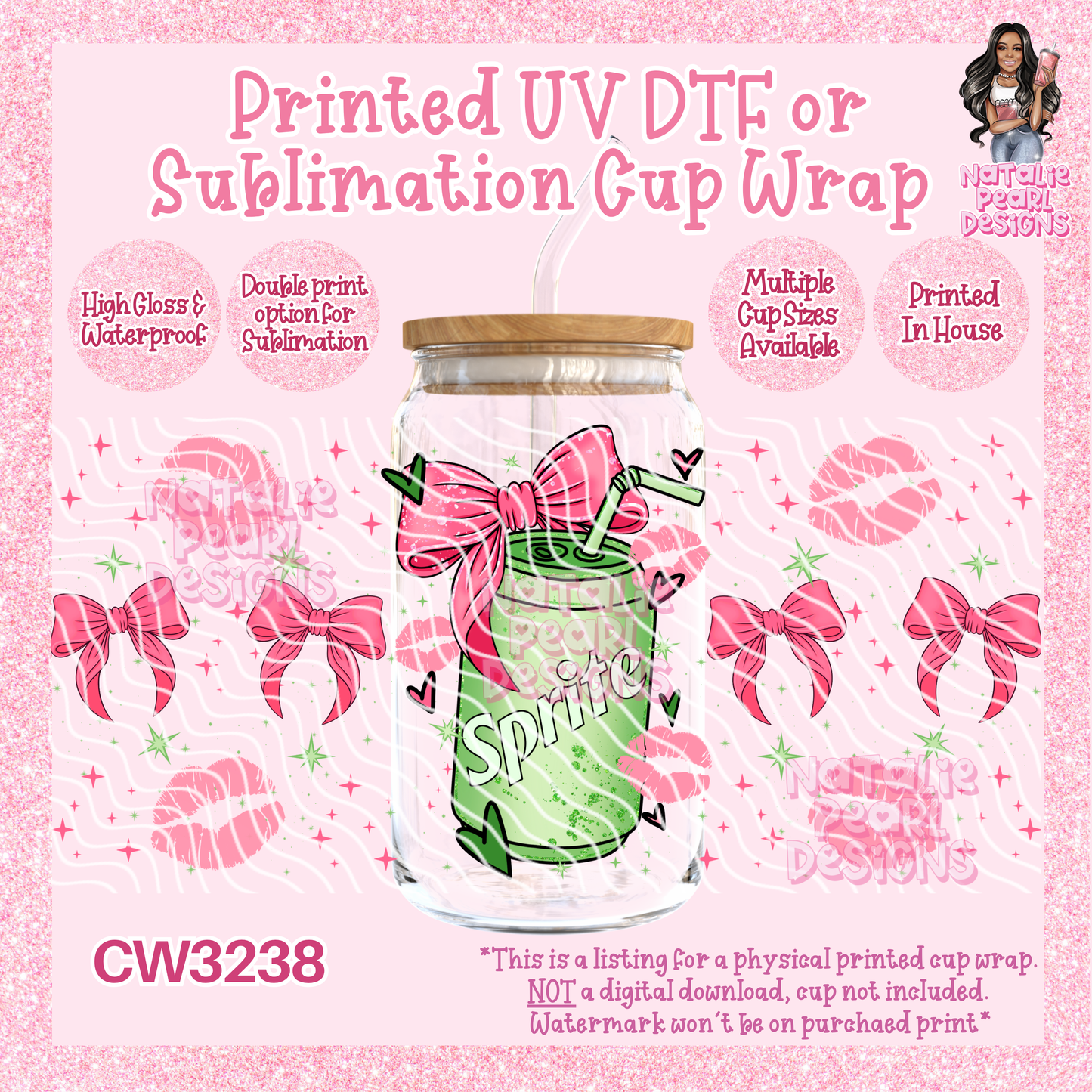 CW3238 UV DTF/SUB Cup Wraps