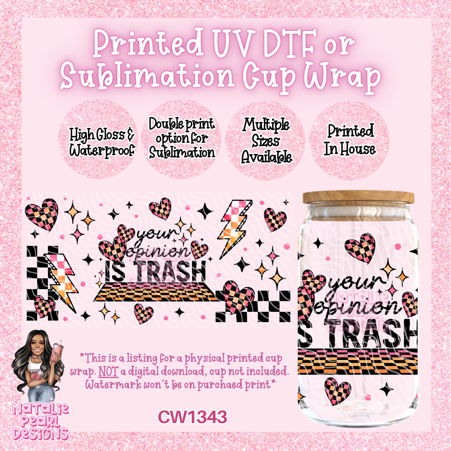 CW1343 UV DTF/SUB Cup Wrap