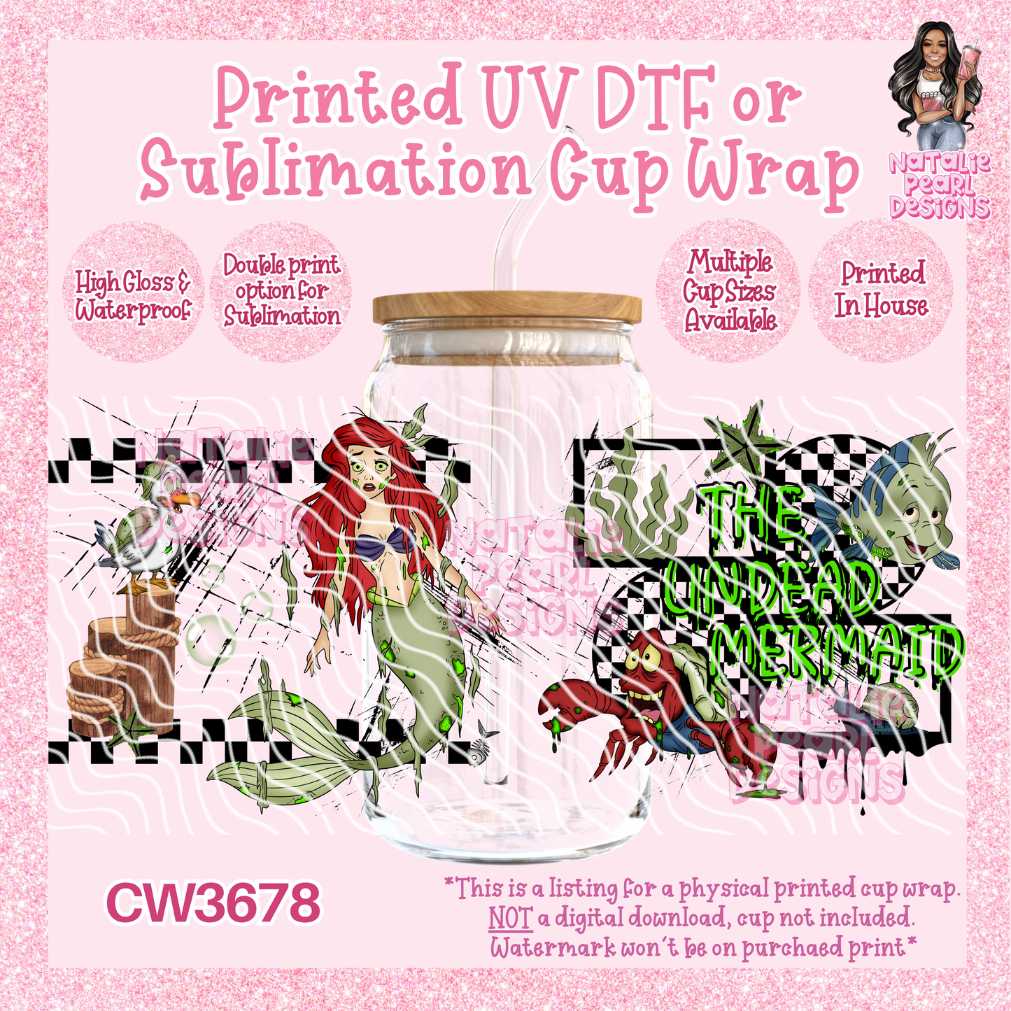 CW3678 UV DTF/SUB Cup Wraps