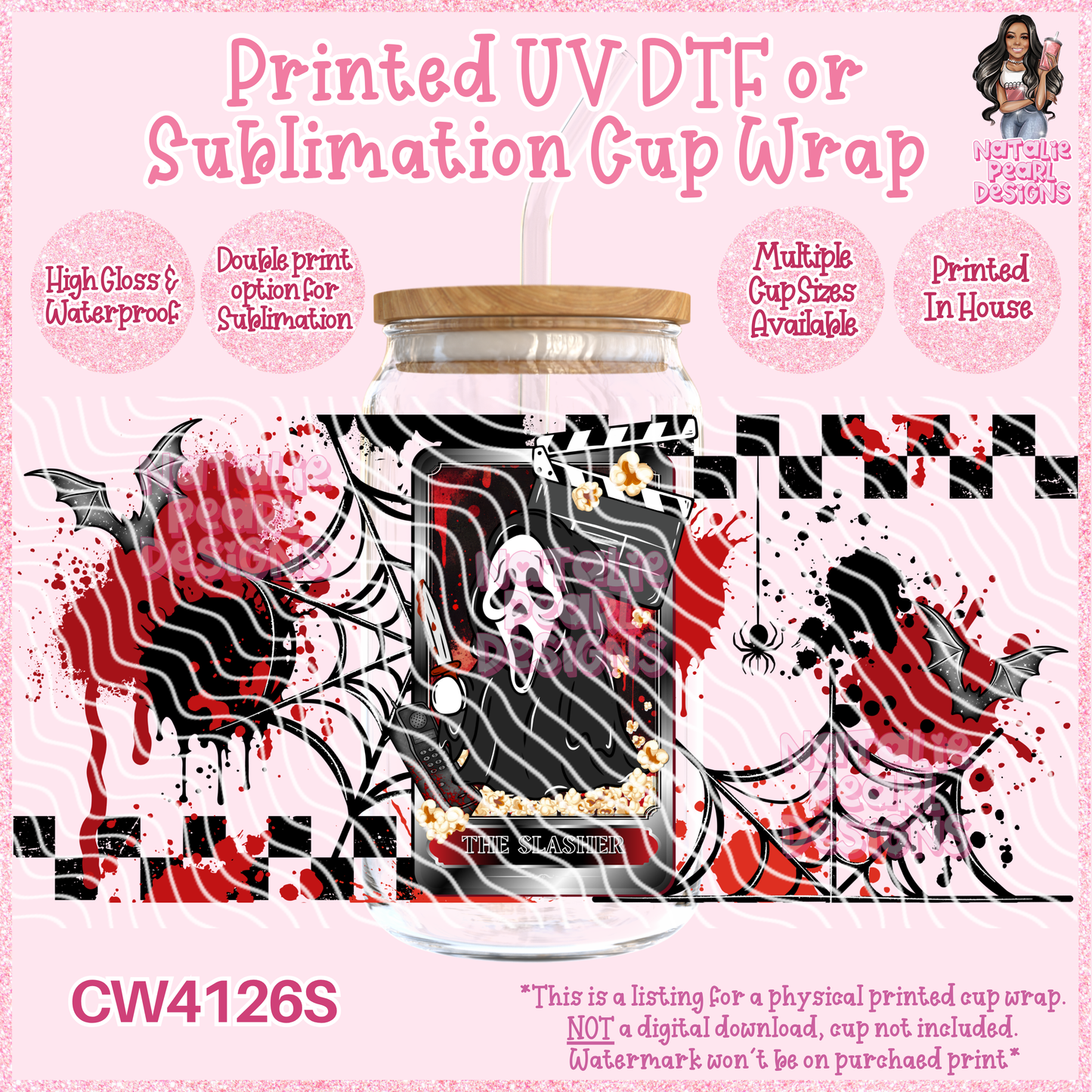 CW4126S UV DTF/SUB Cup Wraps