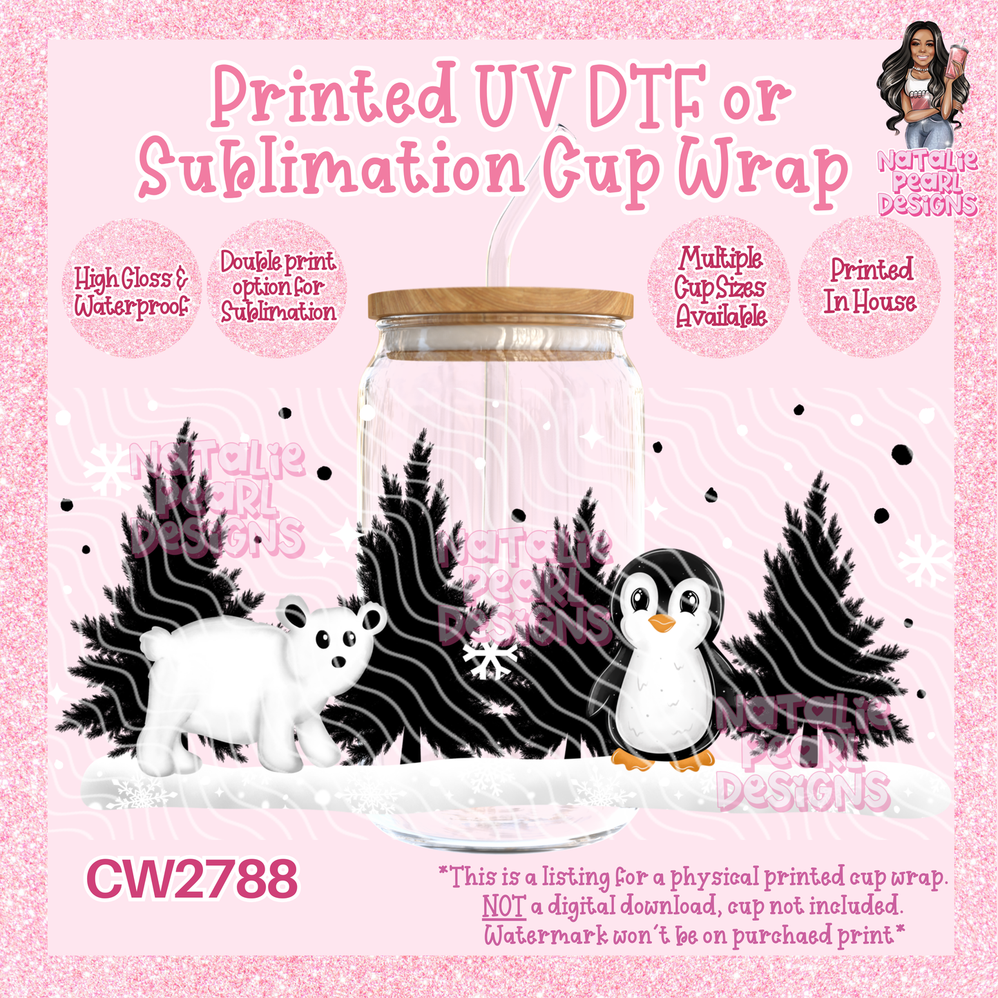 CW2788 UV DTF/SUB Cup Wraps