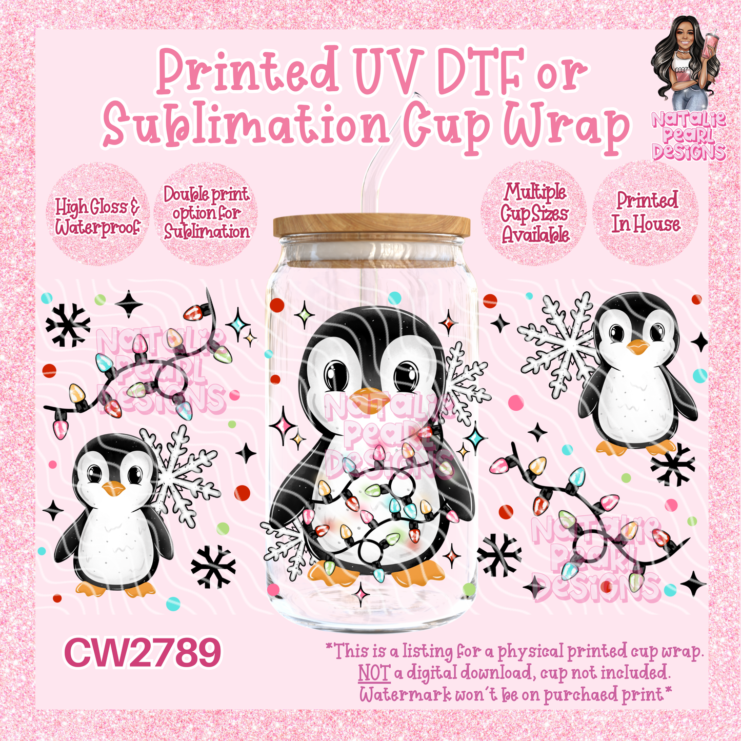 CW2789 UV DTF/SUB Cup Wraps