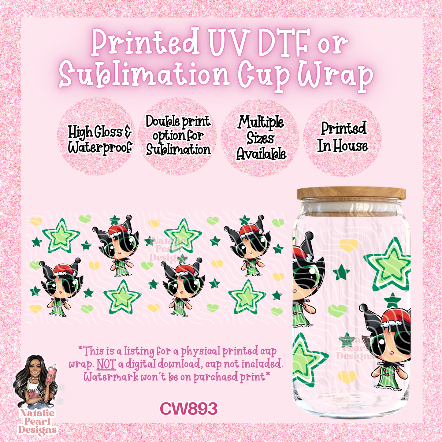 CW893 UV DTF/SUB Cup Wrap