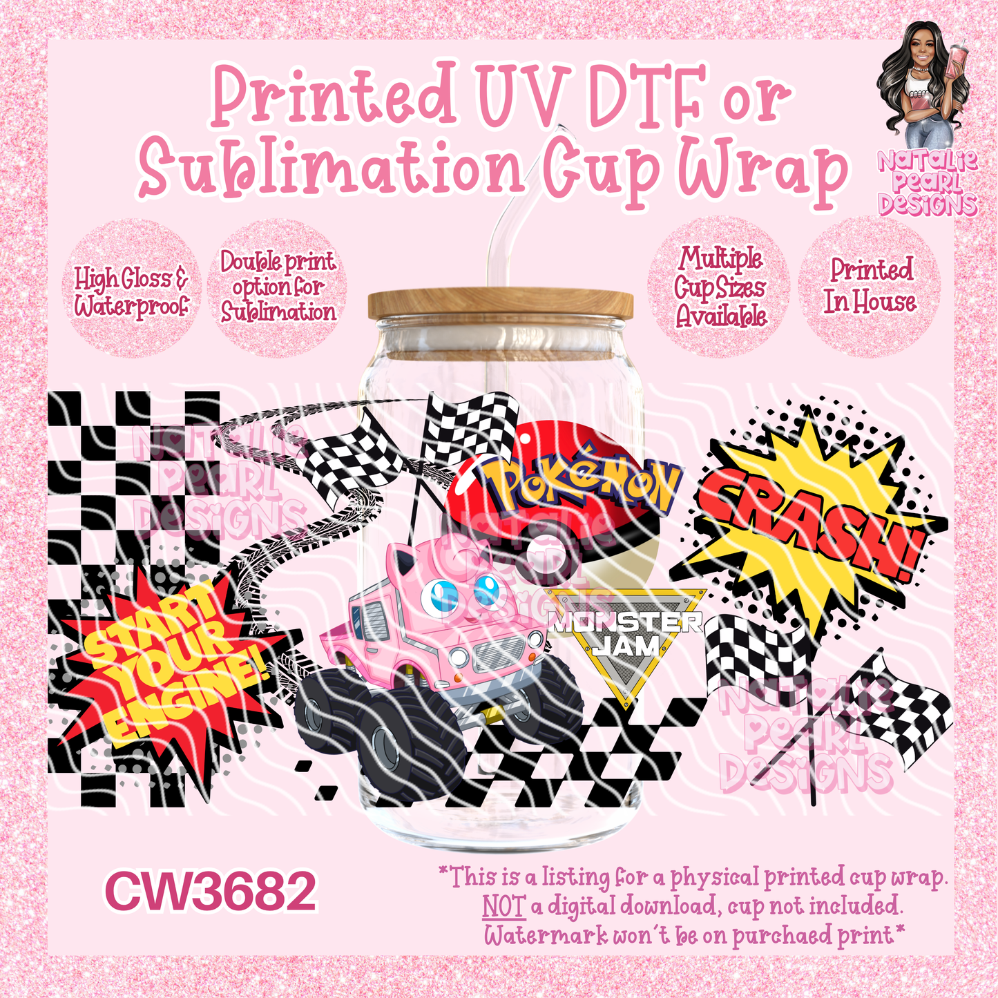 CW3682 UV DTF/SUB Cup Wraps