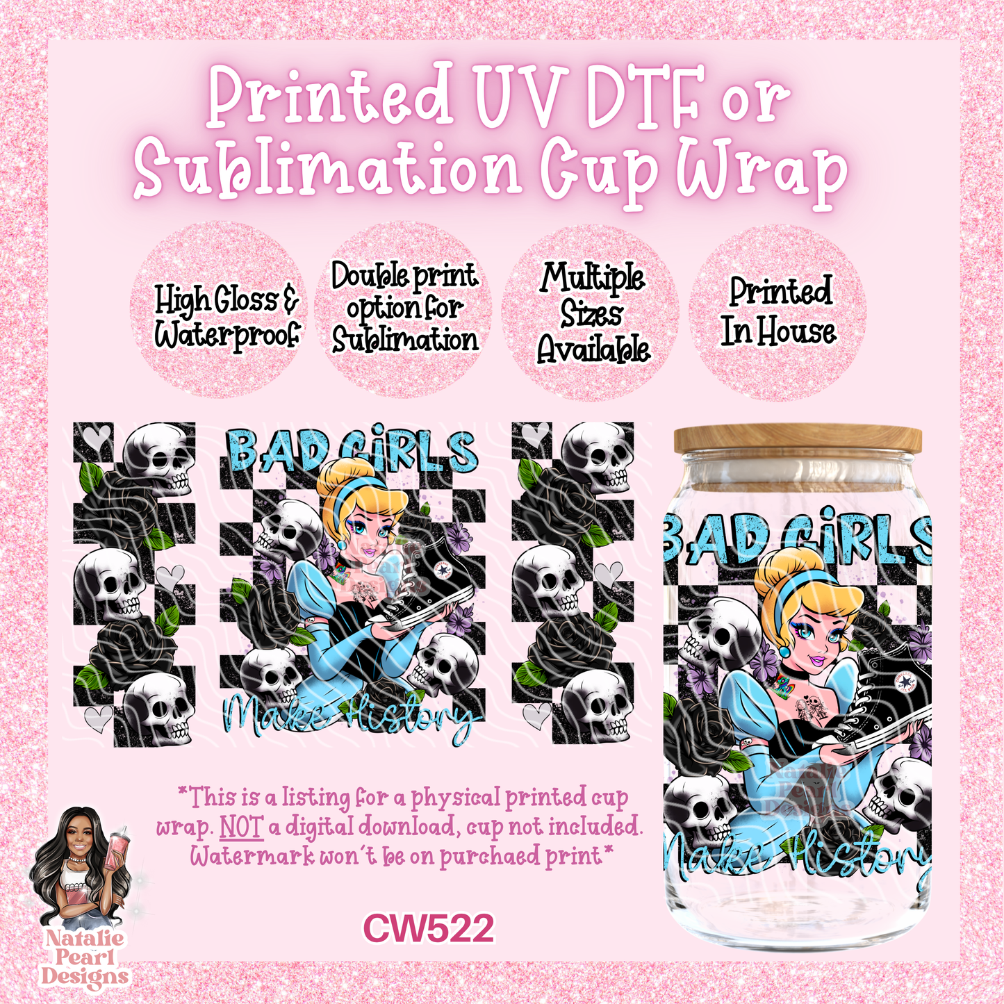 CW522 UV DTF/SUB Cup Wrap