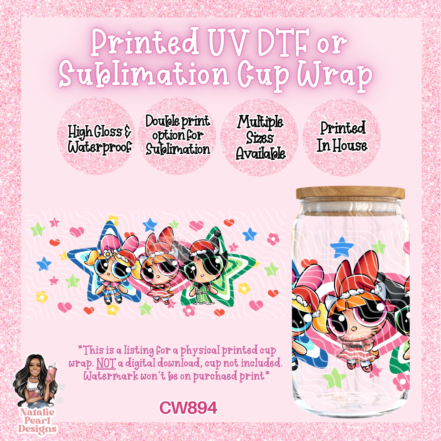 CW894 UV DTF/SUB Cup Wrap
