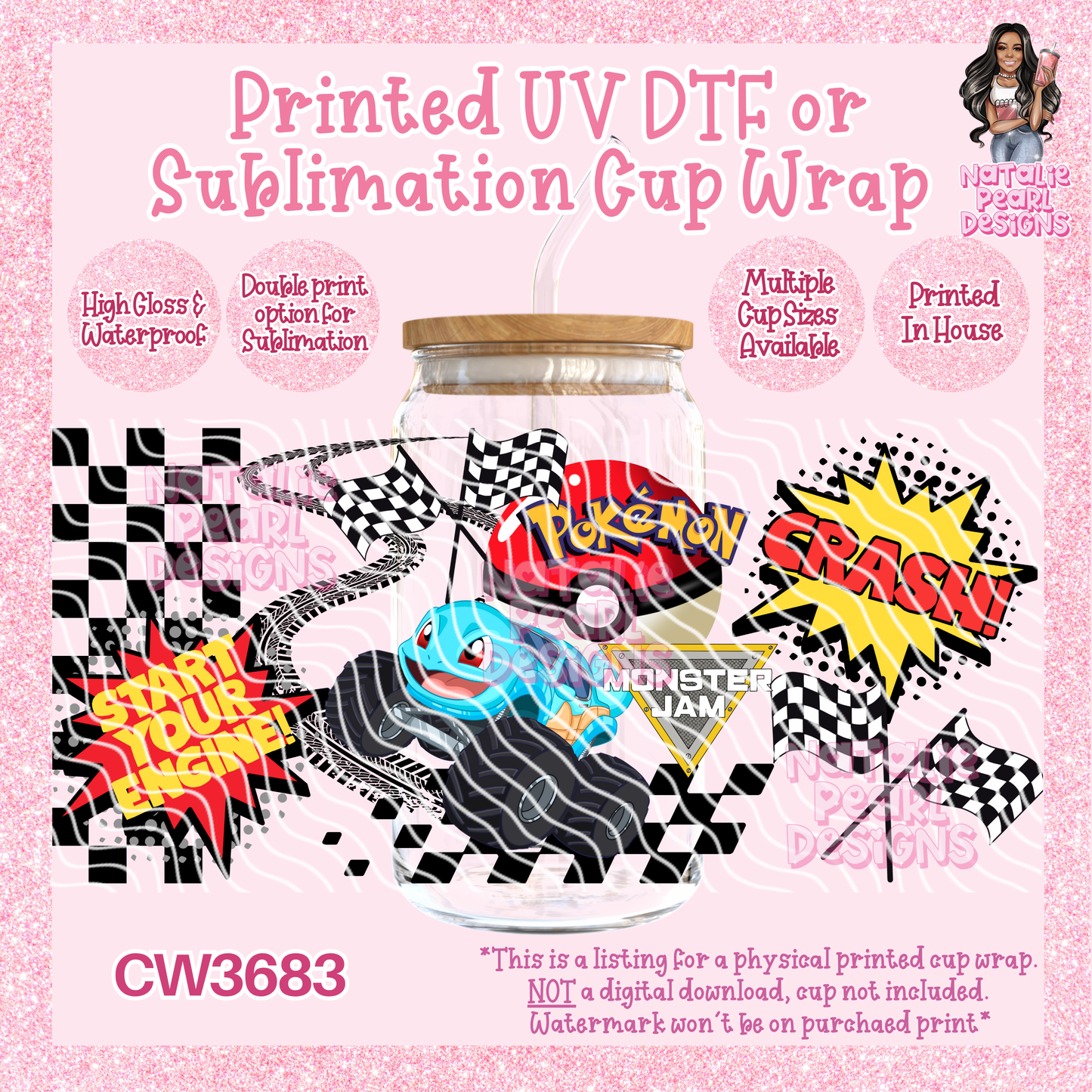 CW3683 UV DTF/SUB Cup Wraps