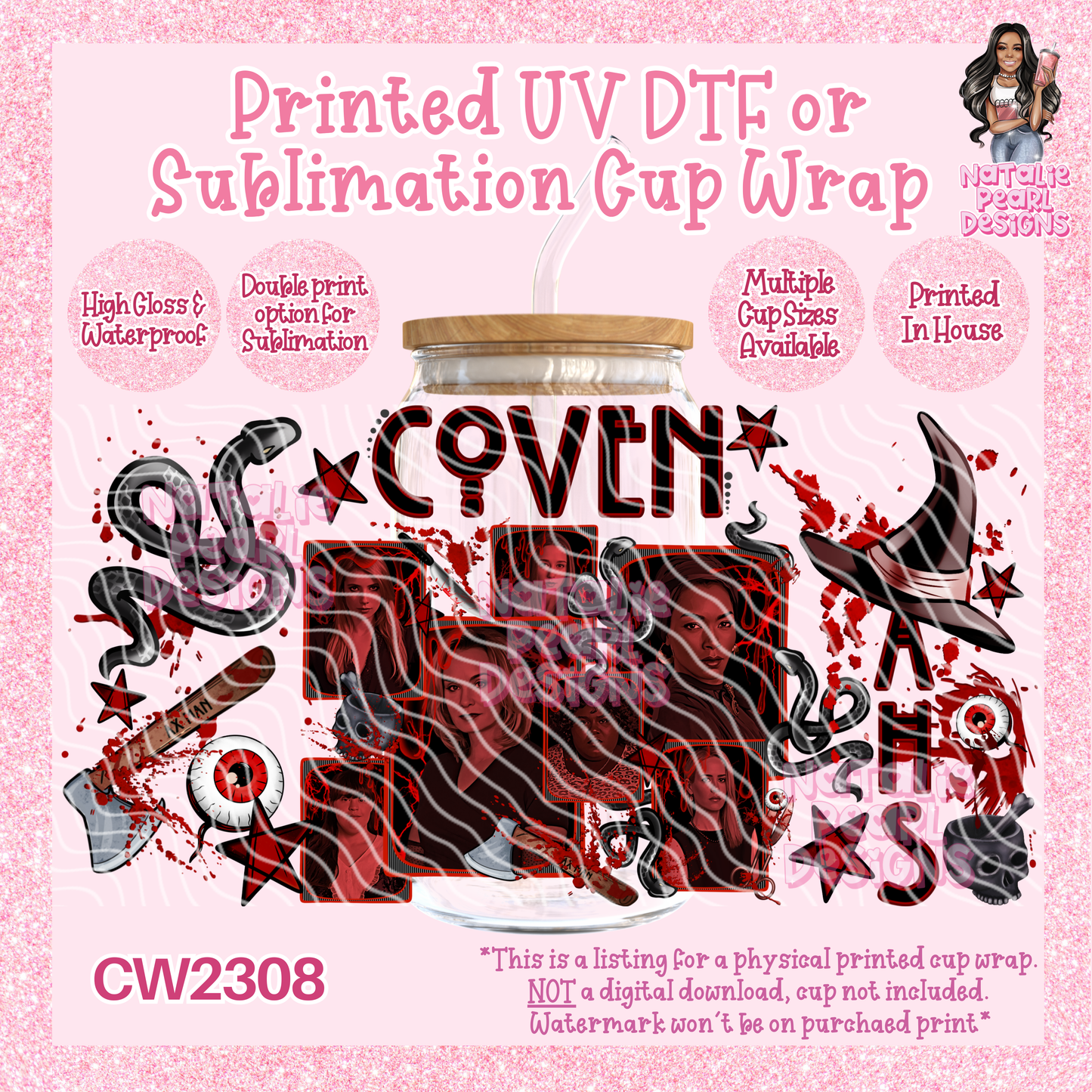 CW2308 UV DTF/SUB Cup Wraps