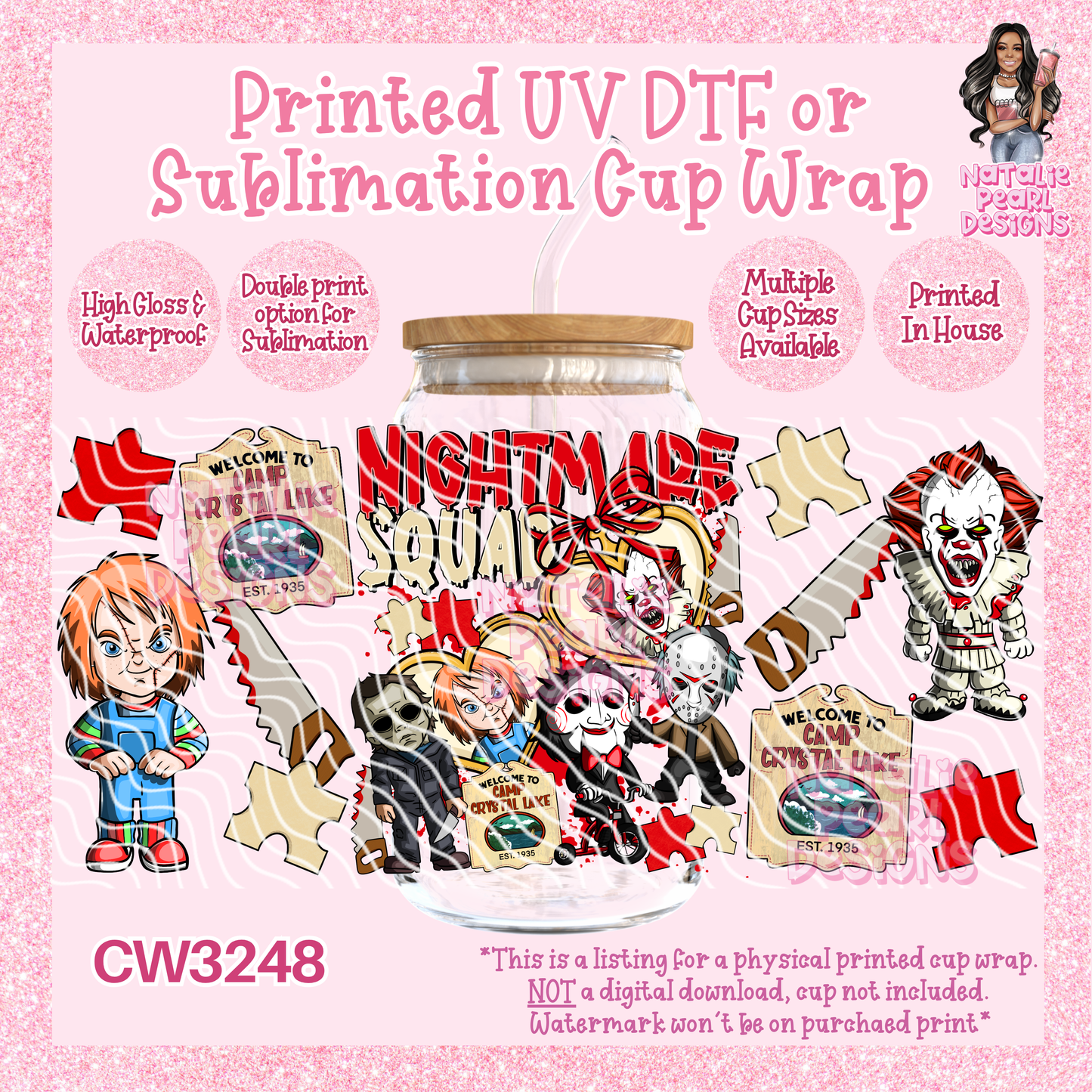 CW3248 UV DTF/SUB Cup Wraps