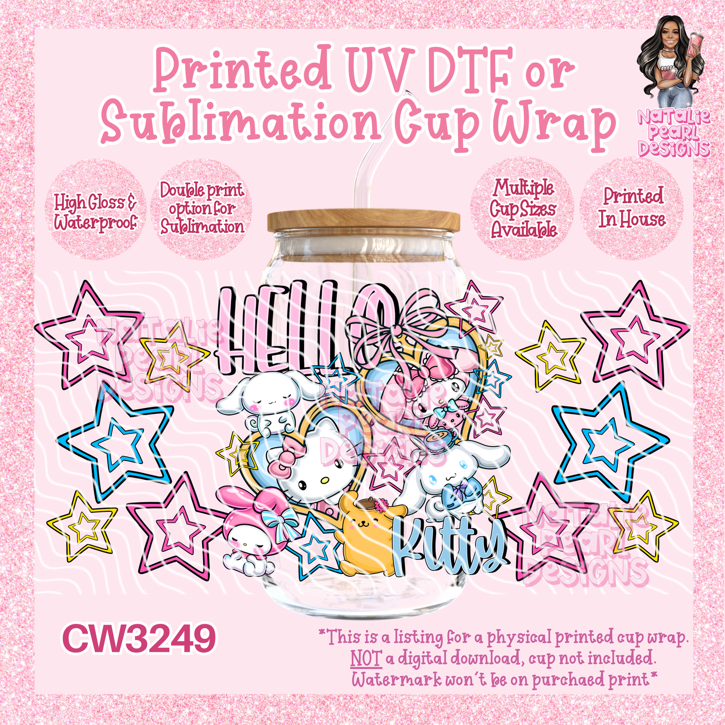 CW3249 UV DTF/SUB Cup Wraps