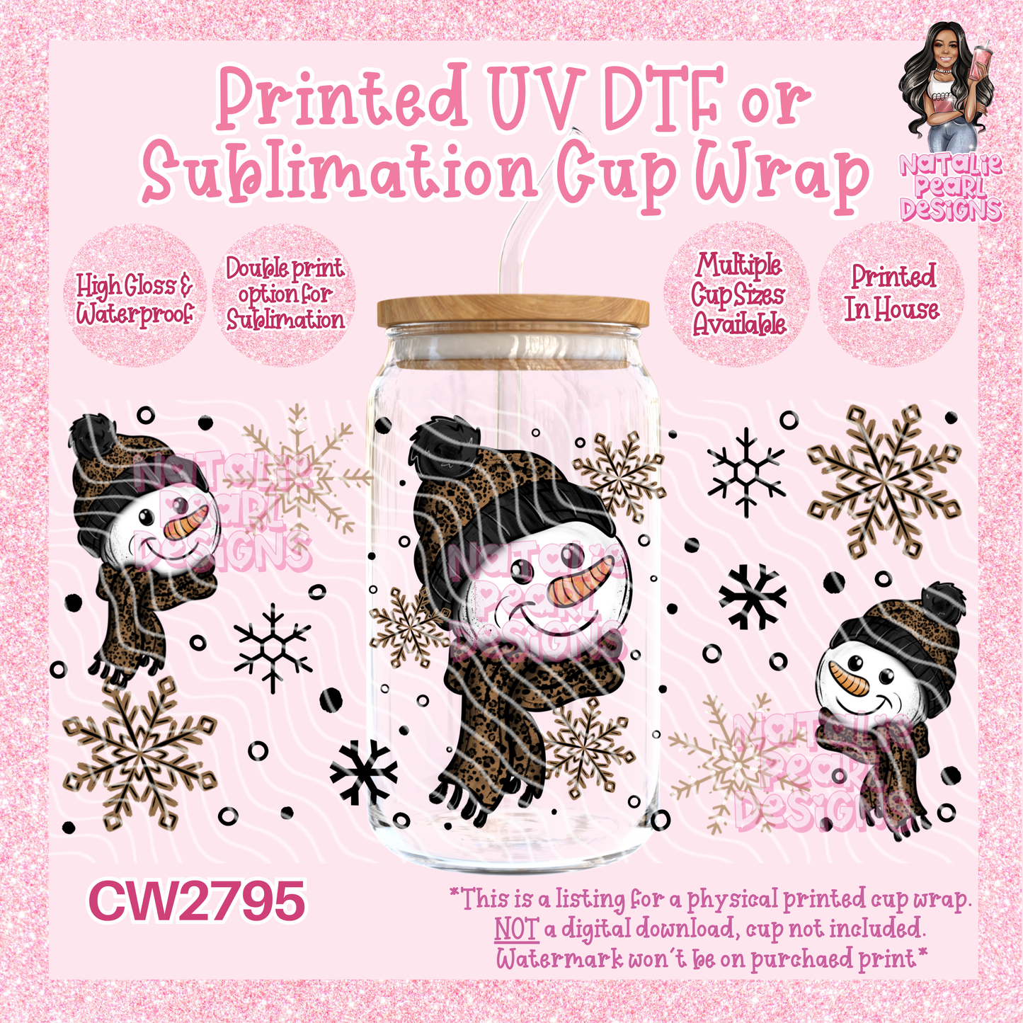 CW2795 UV DTF/SUB Cup Wraps