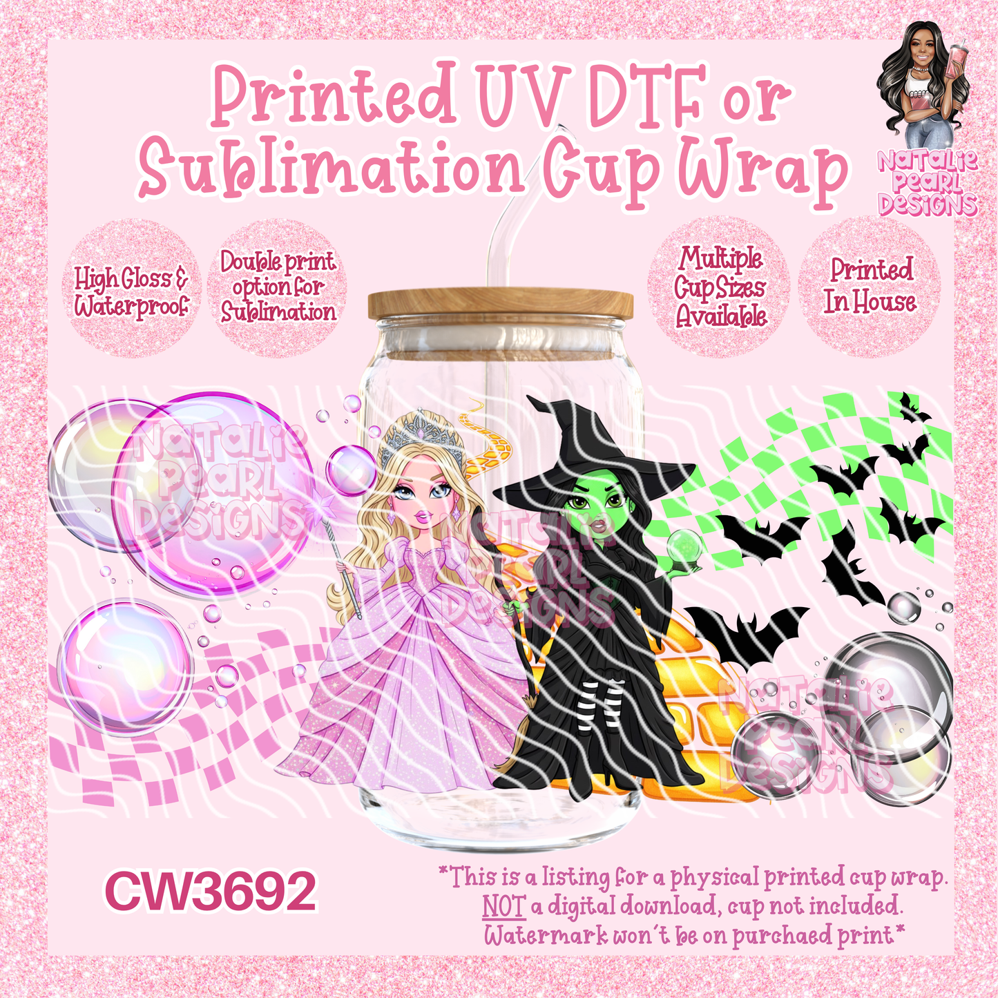CW3692 UV DTF/SUB Cup Wraps