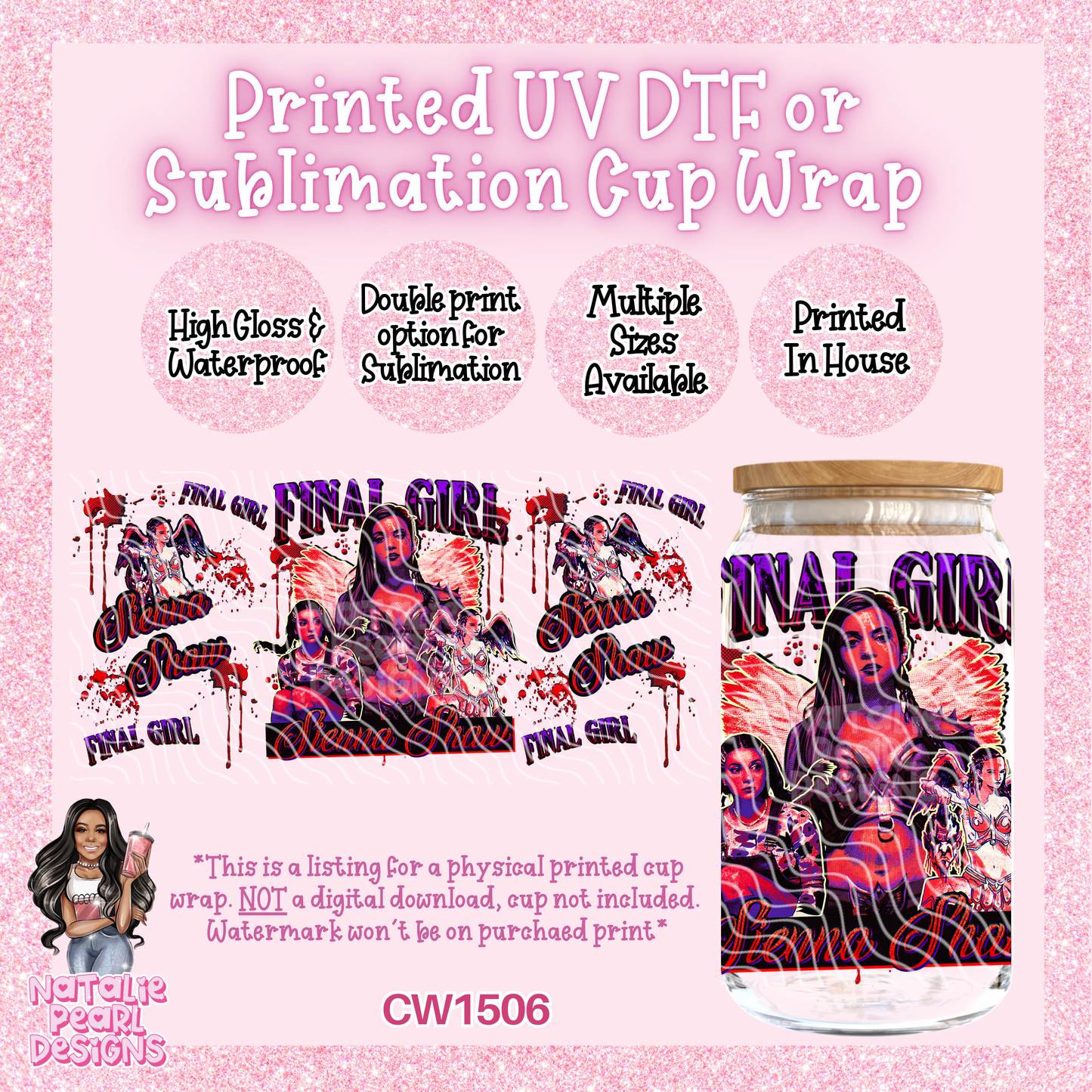 CW1506 UV DTF/SUB Cup Wrap
