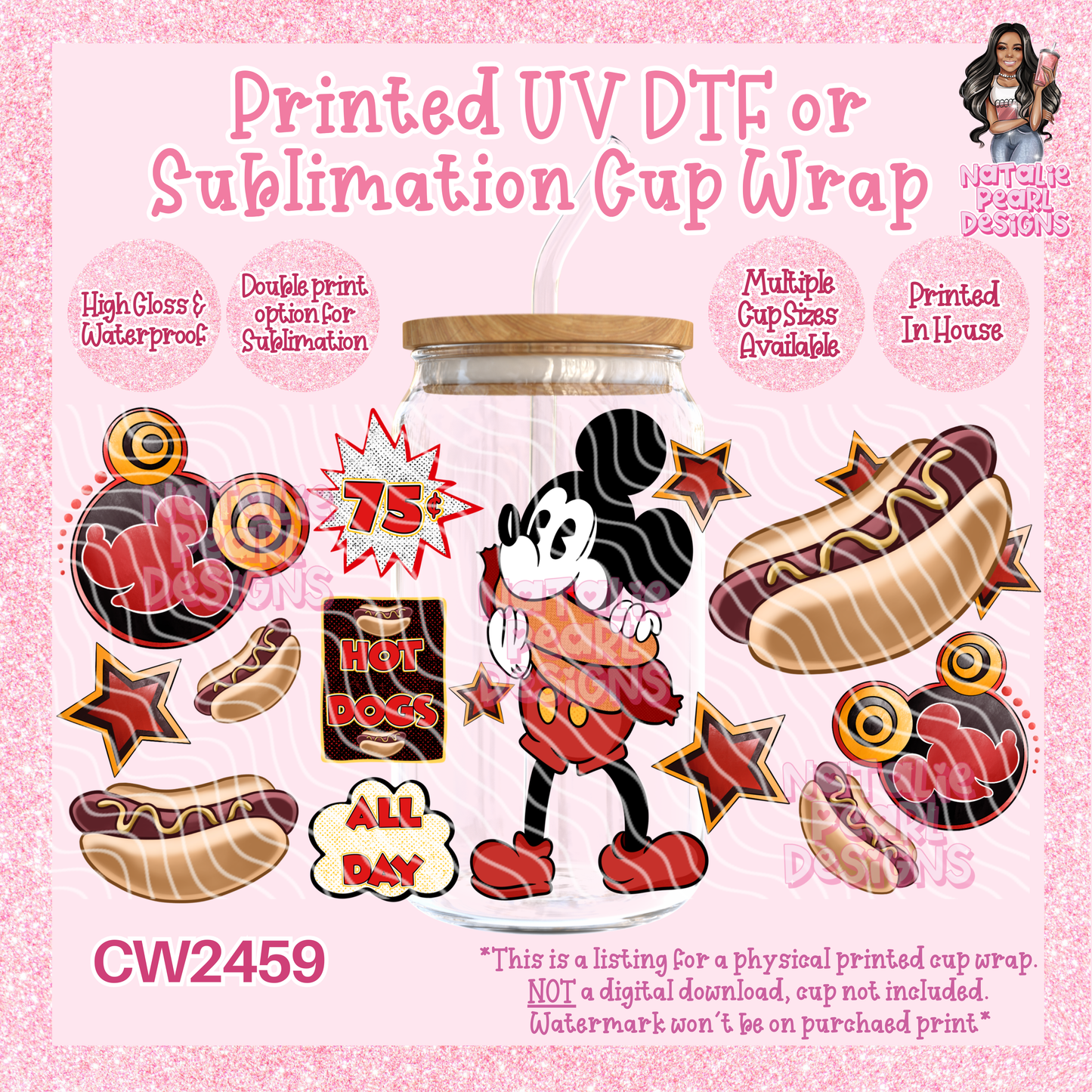 CW2459 UV DTF/SUB Cup Wraps