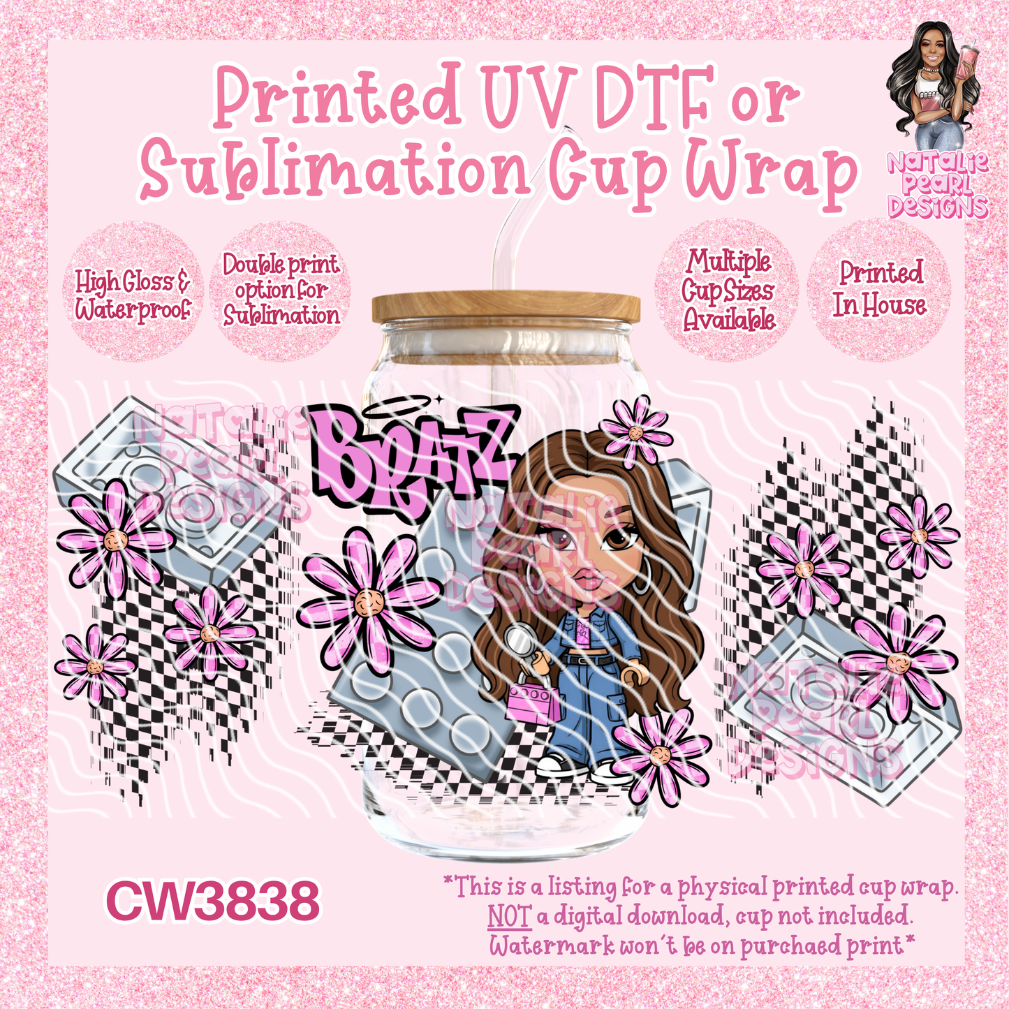 CW3838 UV DTF/SUB Cup Wraps