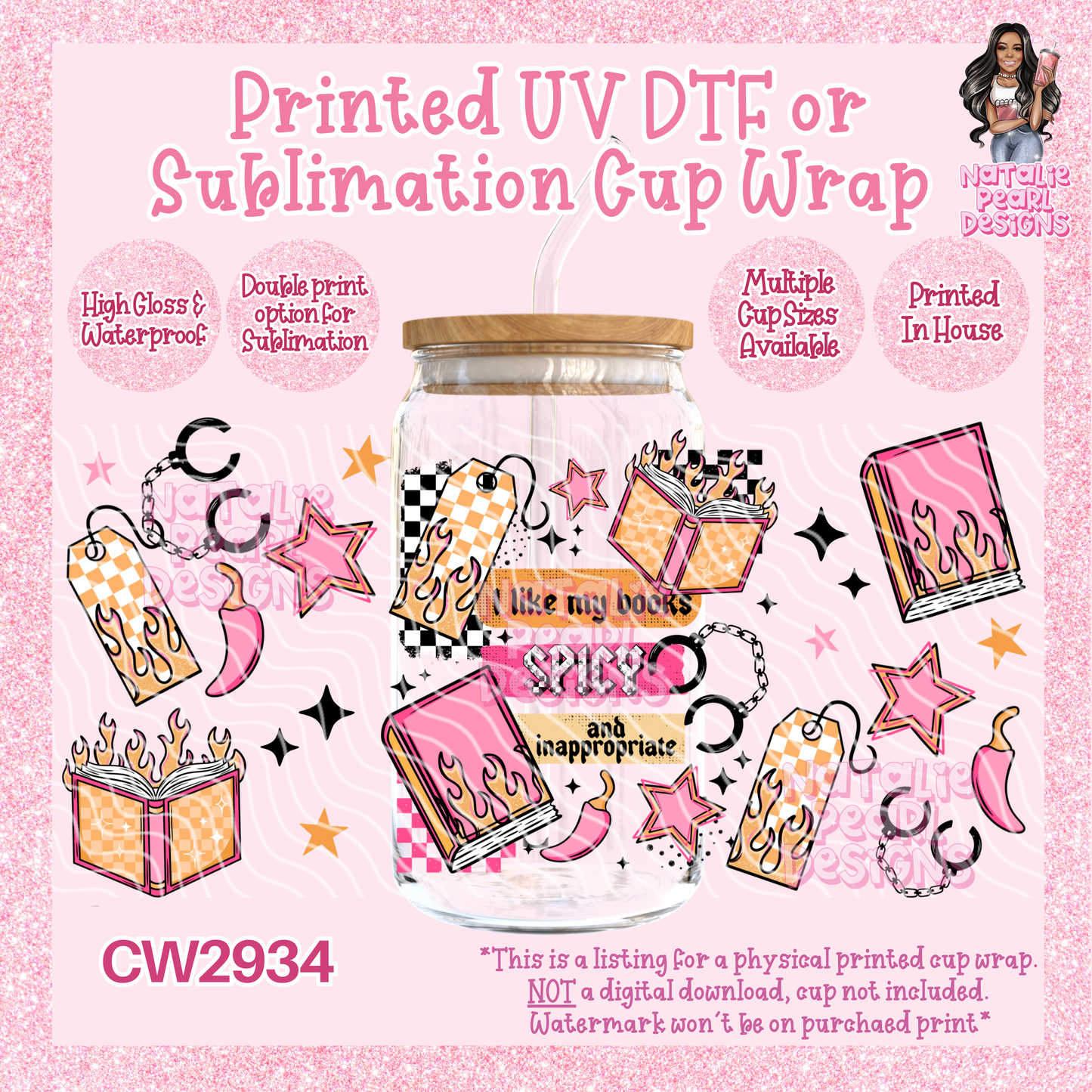 CW2934 UV DTF/SUB Cup Wraps
