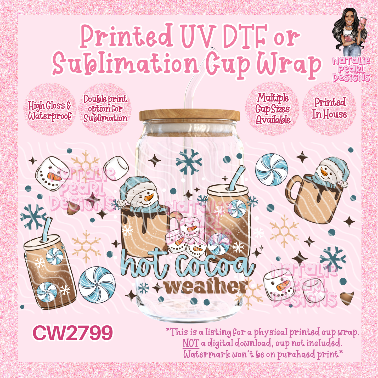 CW2799 UV DTF/SUB Cup Wraps