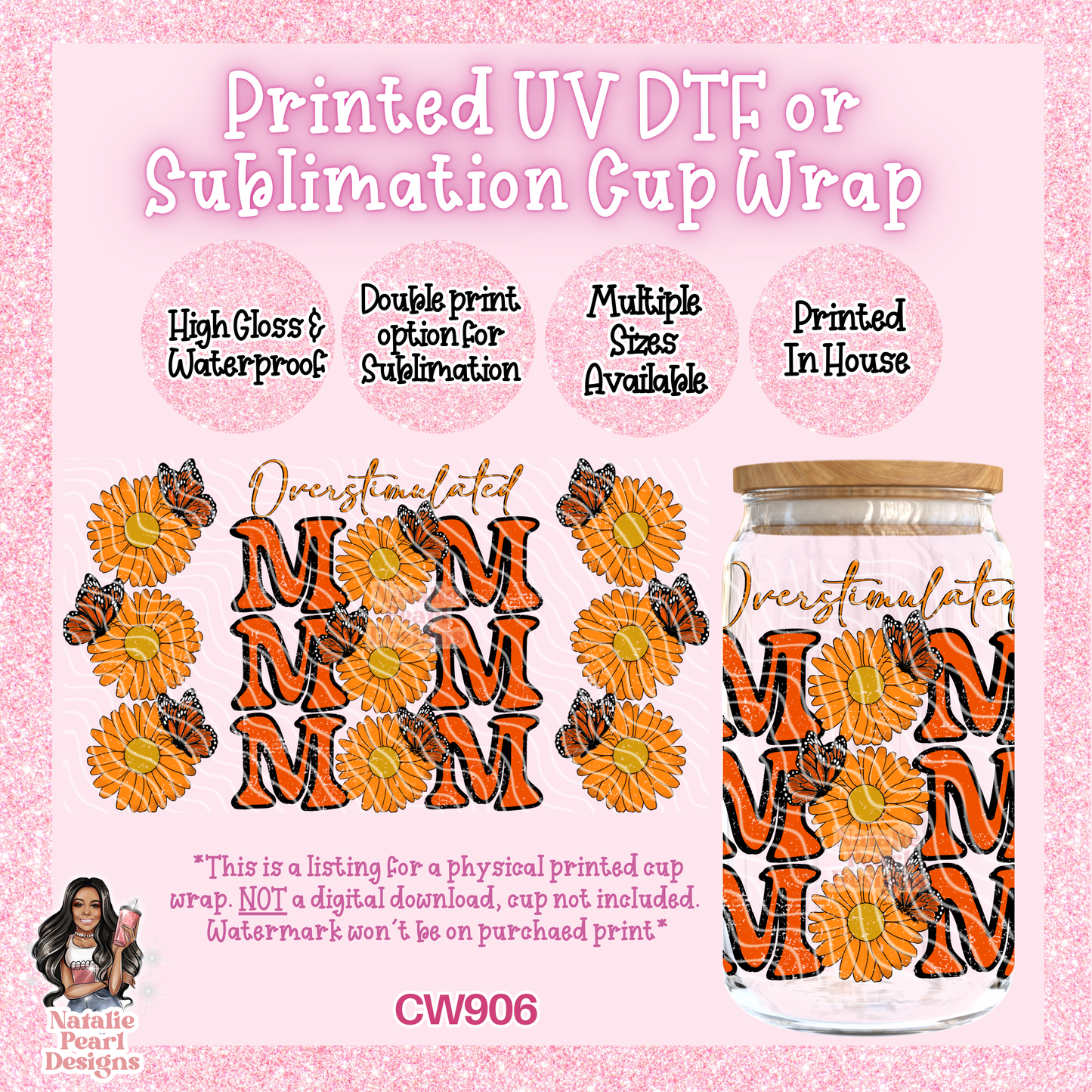 CW906 UV DTF/SUB Cup Wrap