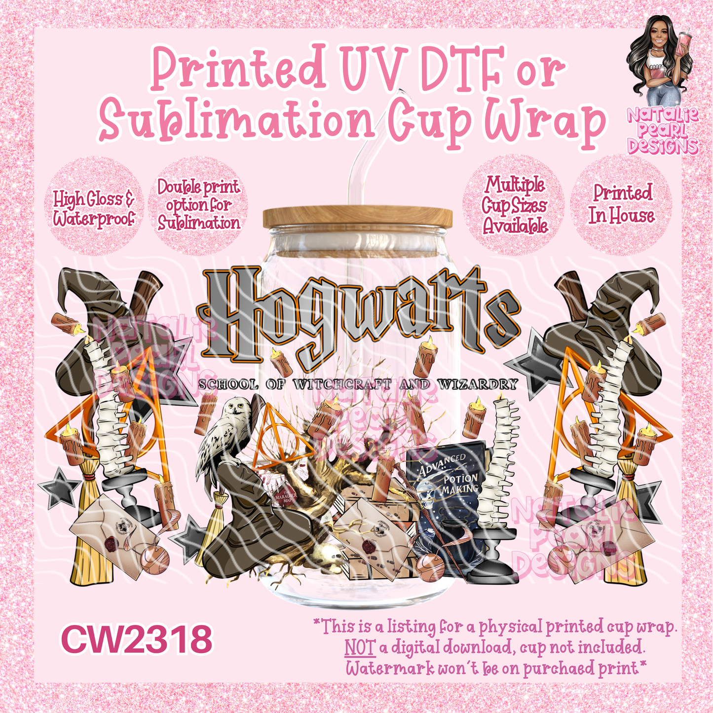 CW2318 UV DTF/SUB Cup Wraps