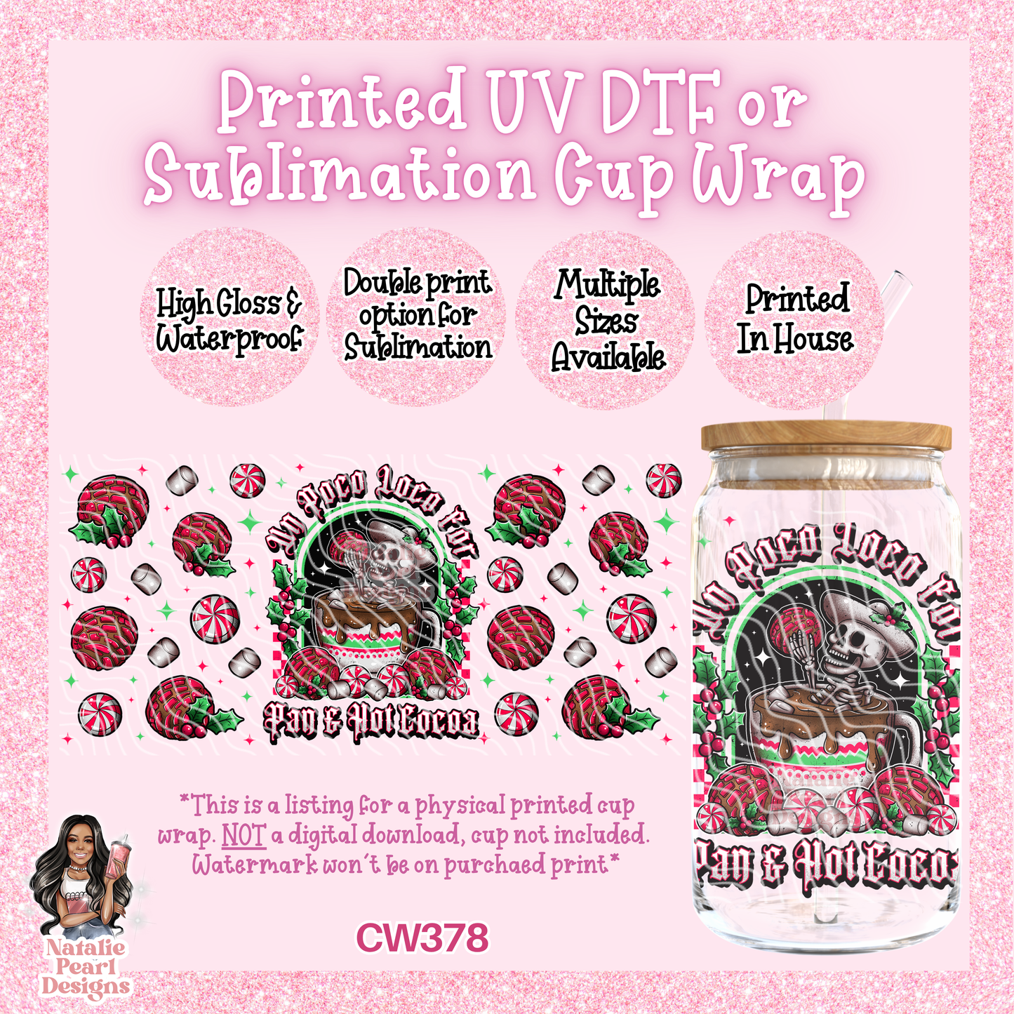 CW378 UV DTF/SUB Cup Wrap