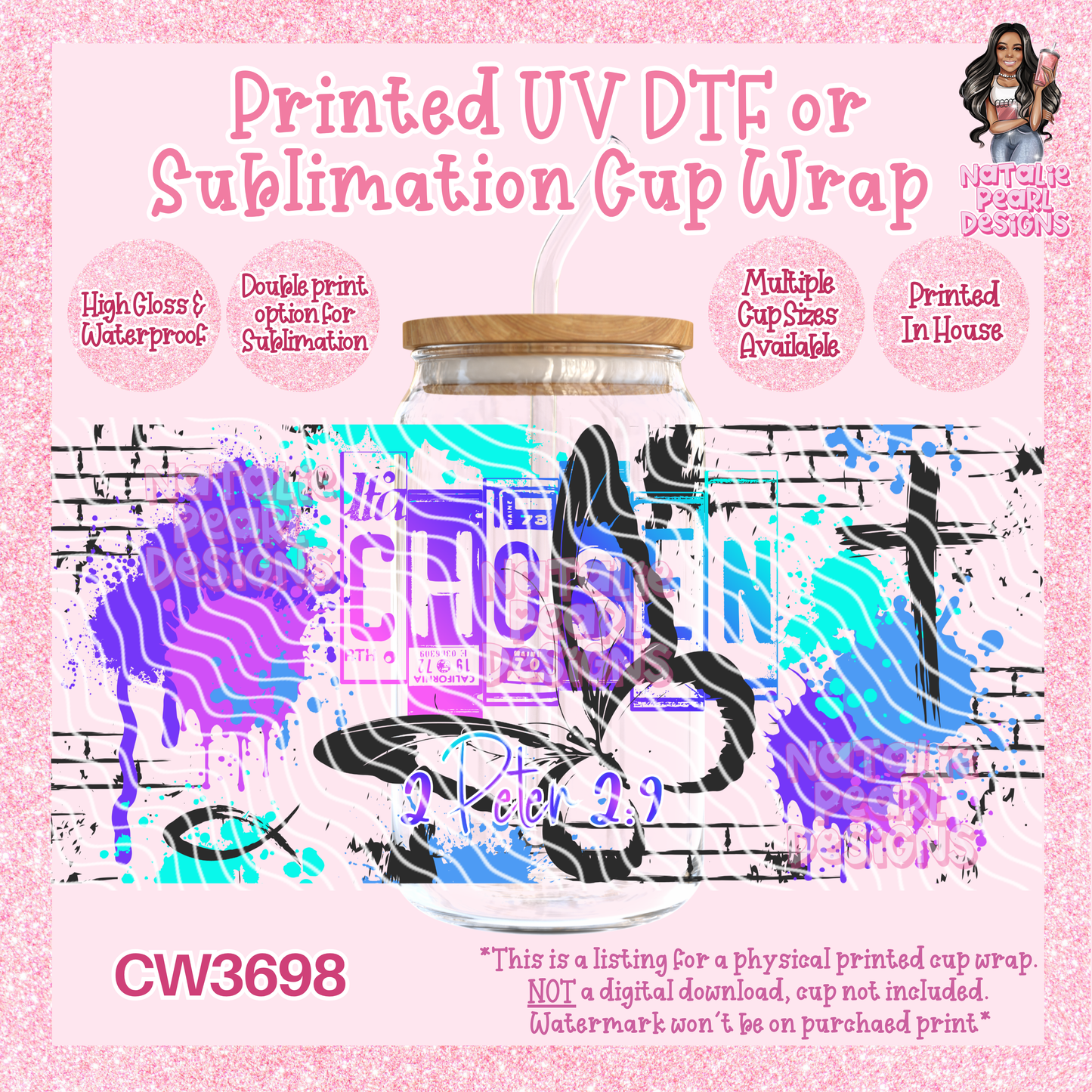 CW3698 UV DTF/SUB Cup Wraps