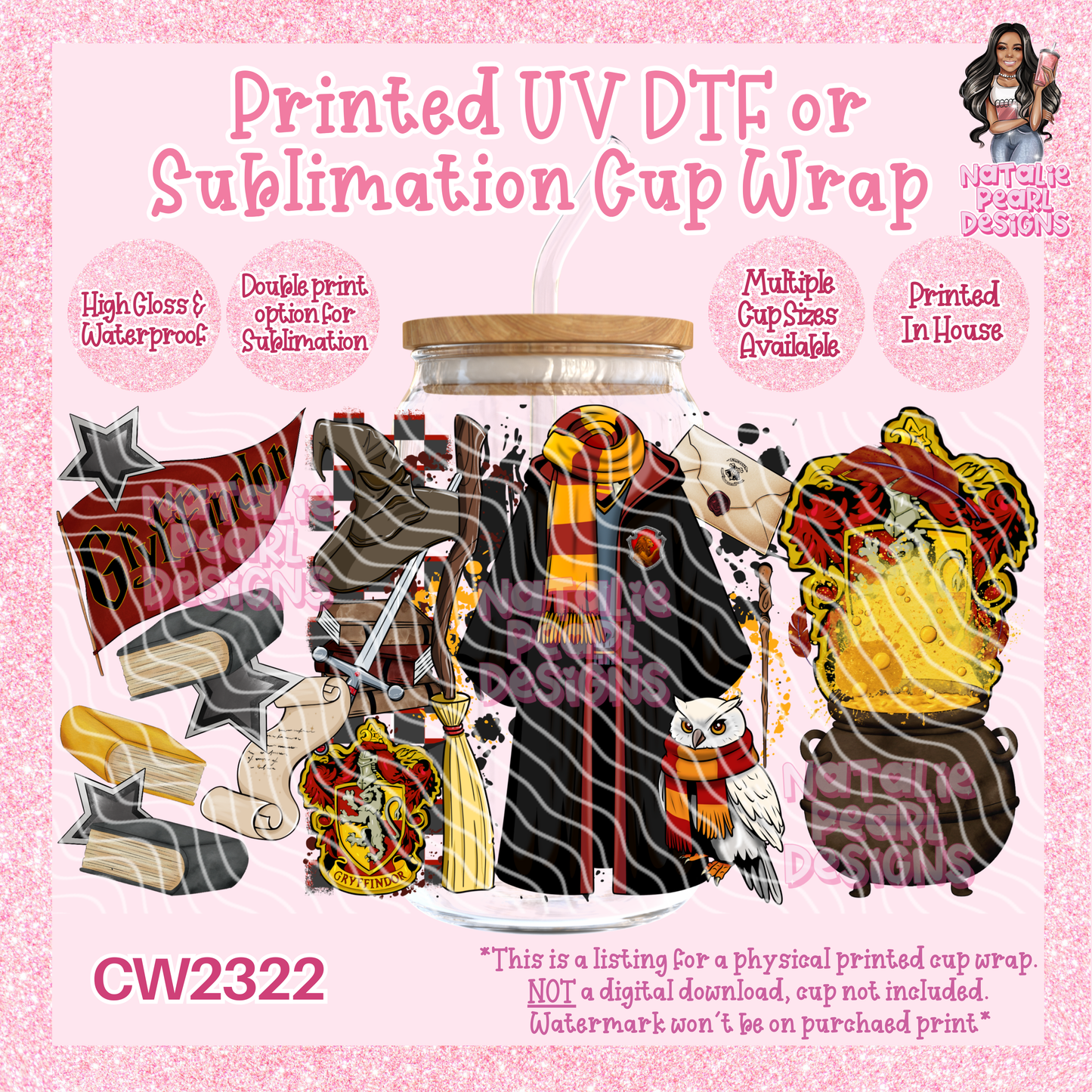 CW2322 UV DTF/SUB Cup Wraps