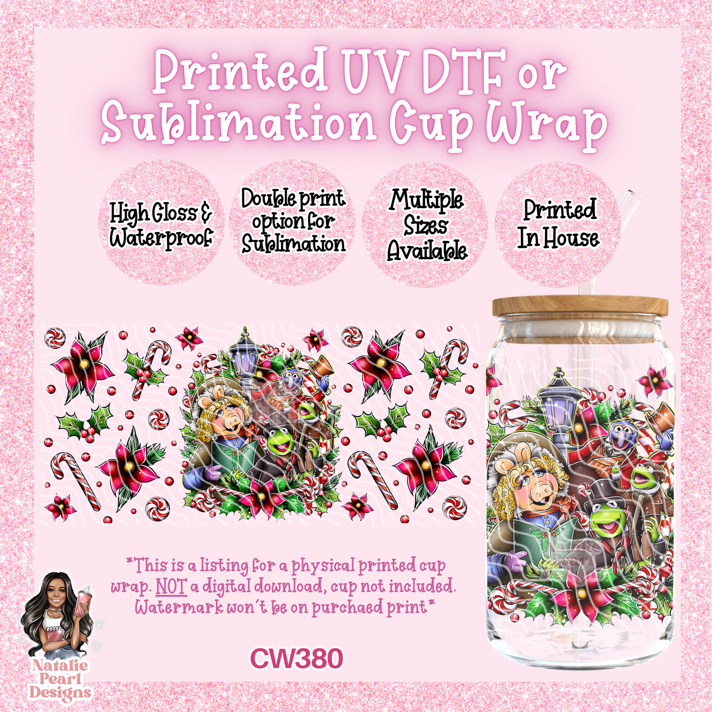 CW380 UV DTF/SUB Cup Wrap