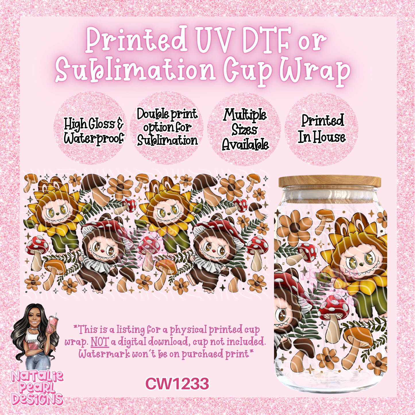 CW1233 UV DTF/SUB Cup Wrap