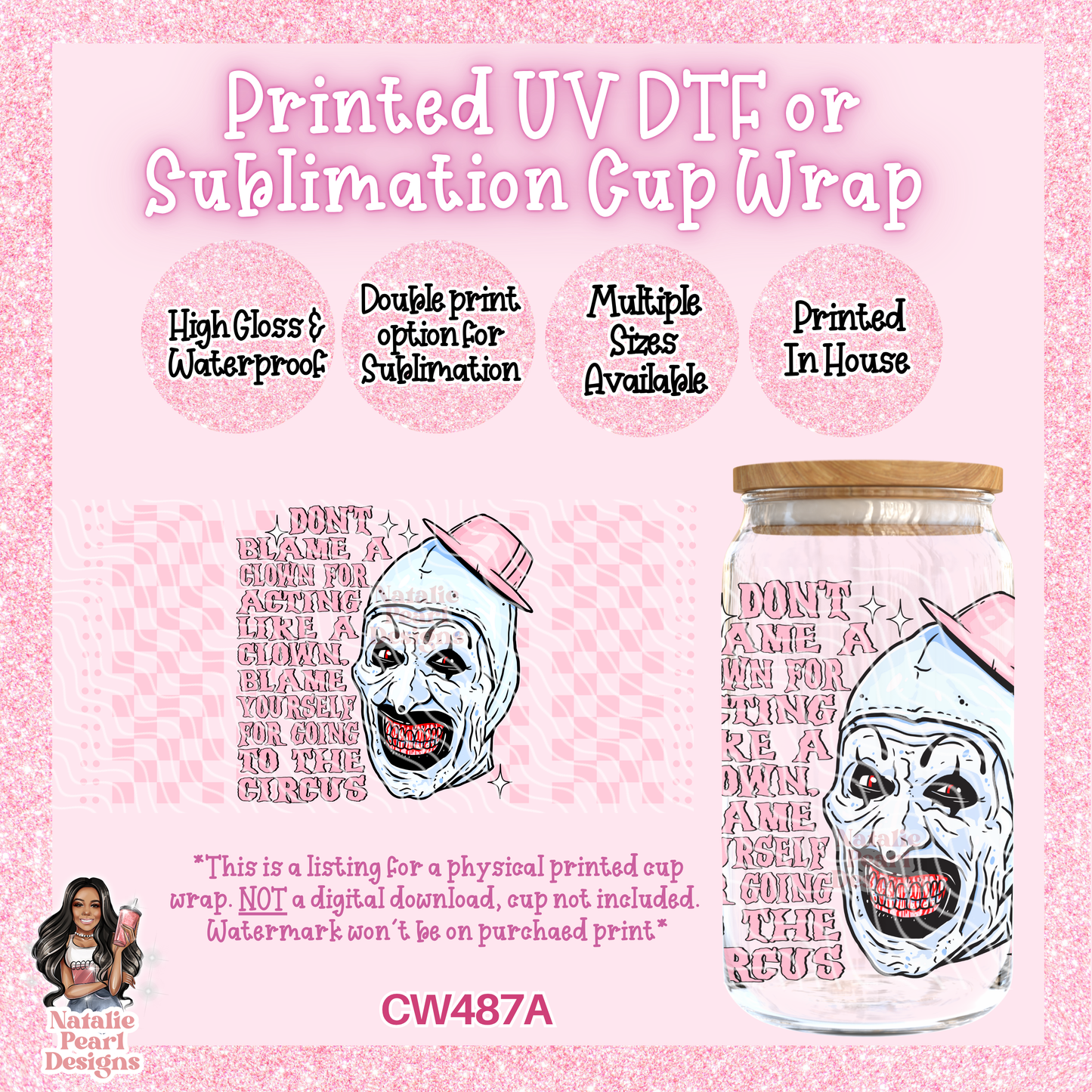 CW487A UV DTF/SUB Cup Wrap